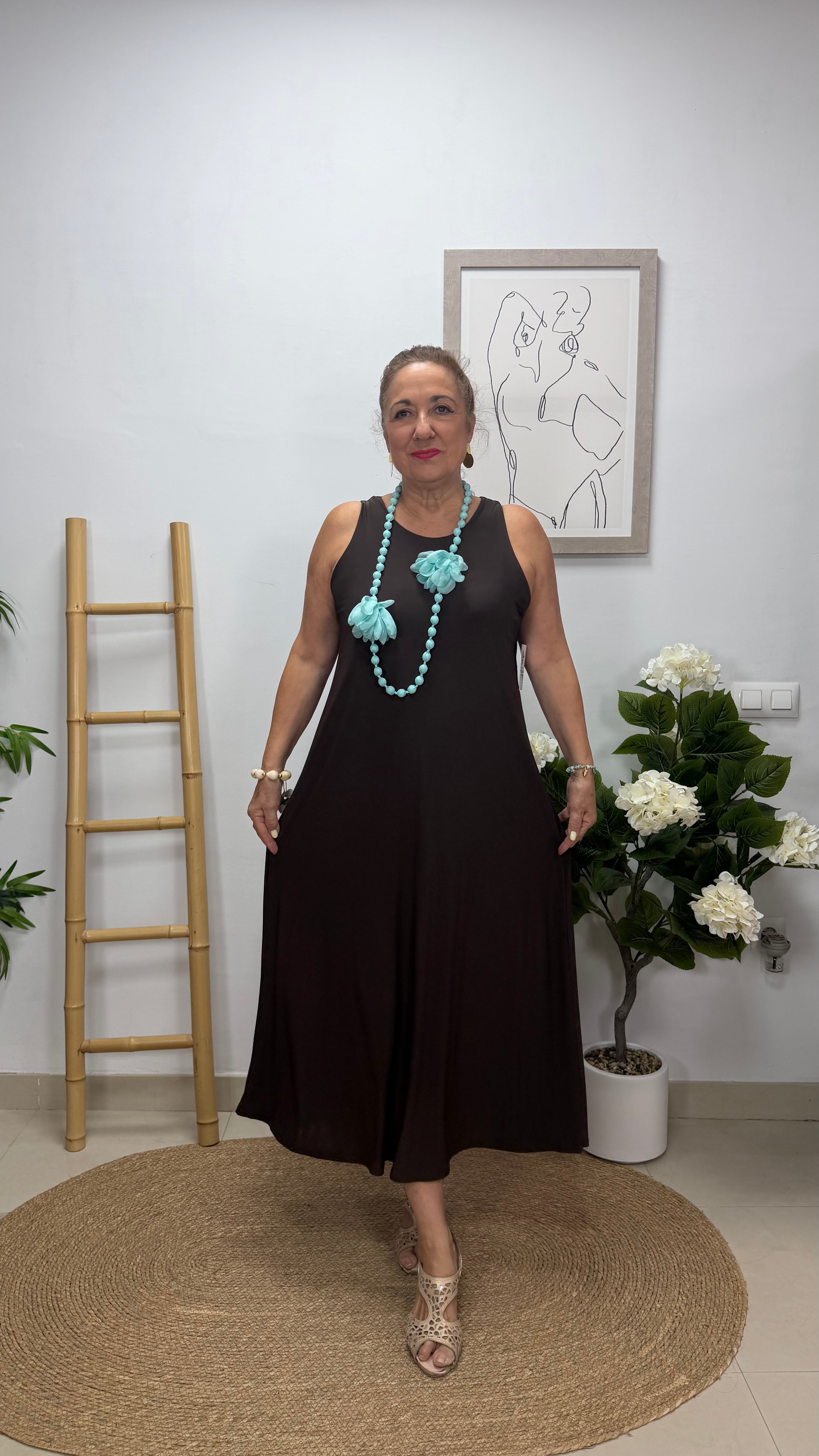 Vestido Estrella Marrón