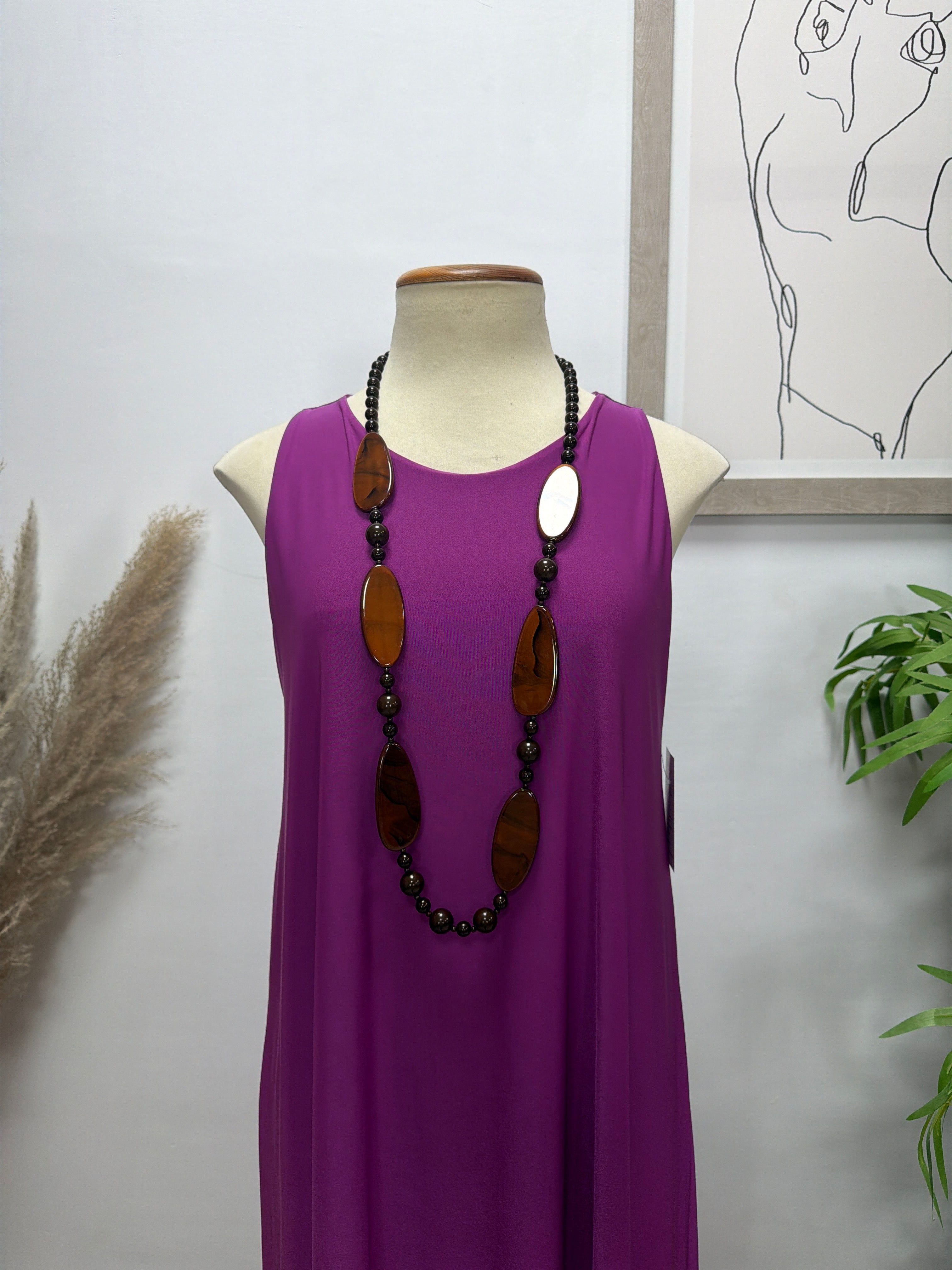 Collar Mercedes Marrón