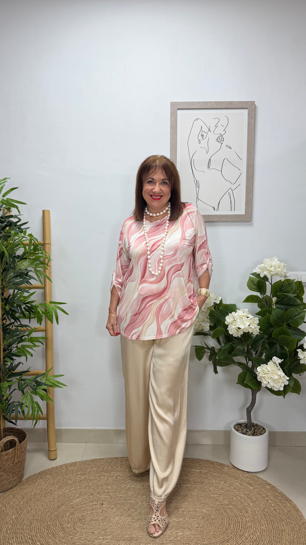 Blusa Carmina Rosa