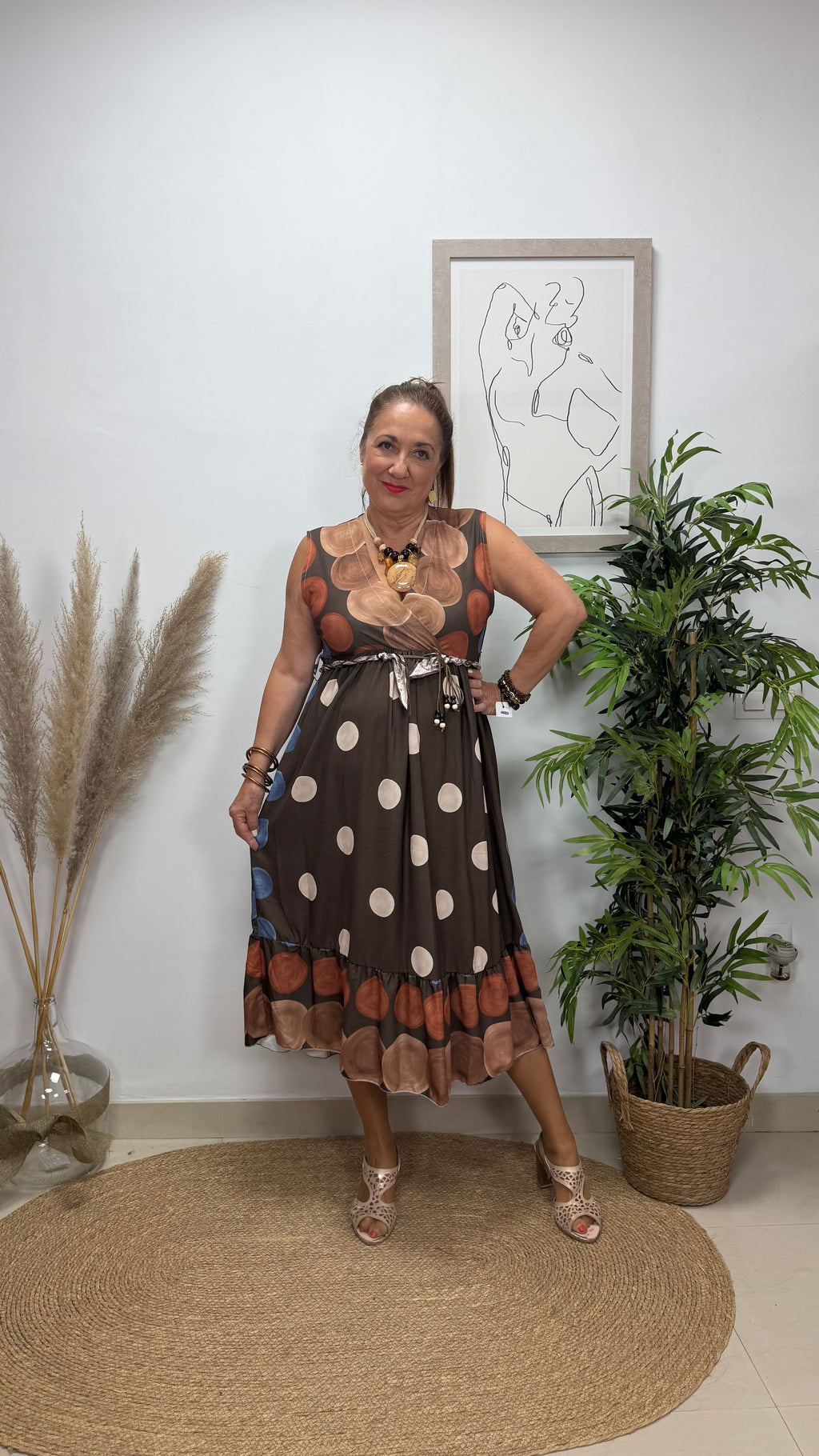 Vestido Sandra Marrón