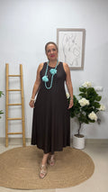Vestido Estrella Marrón