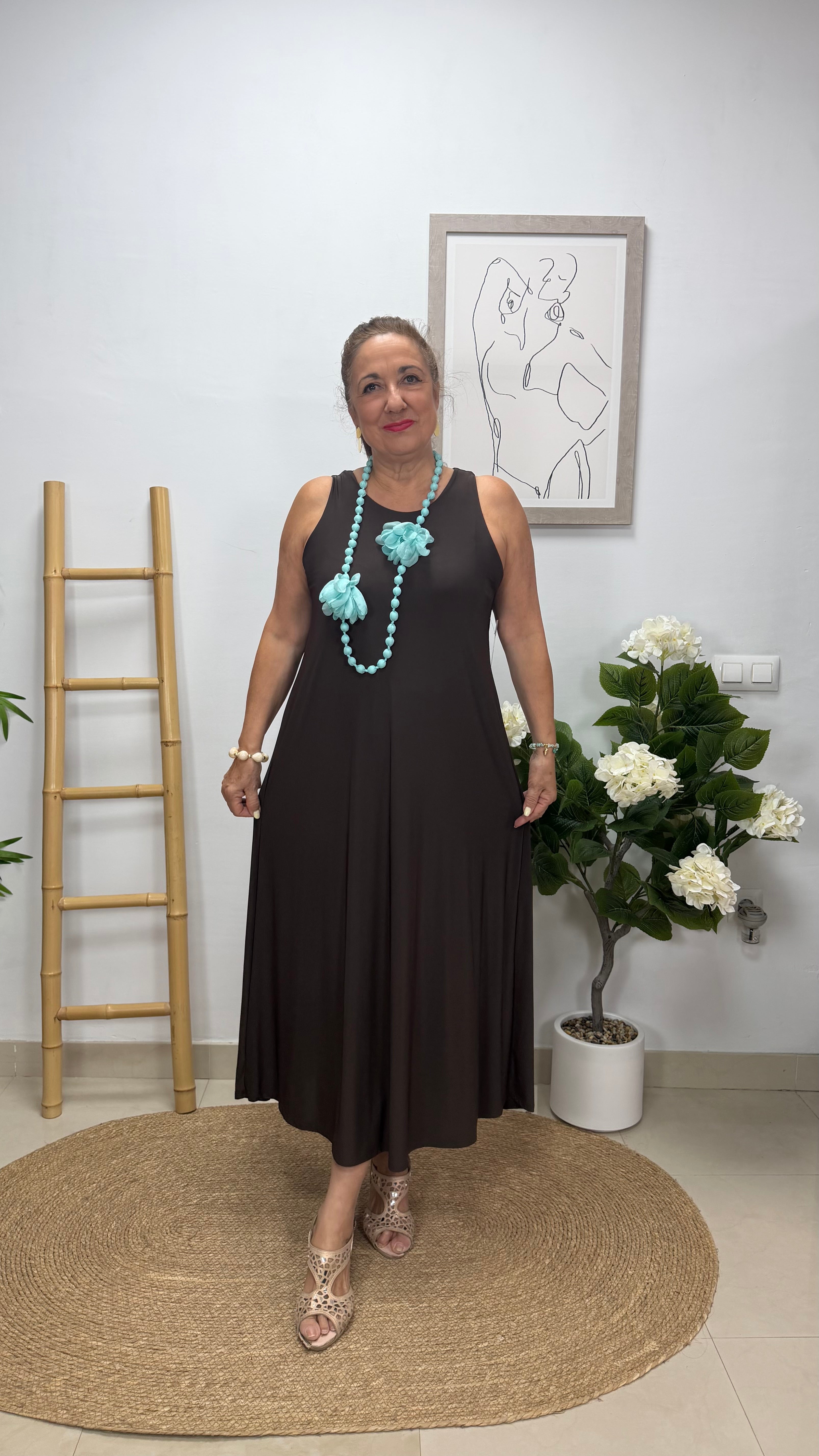 Vestido Estrella Marrón