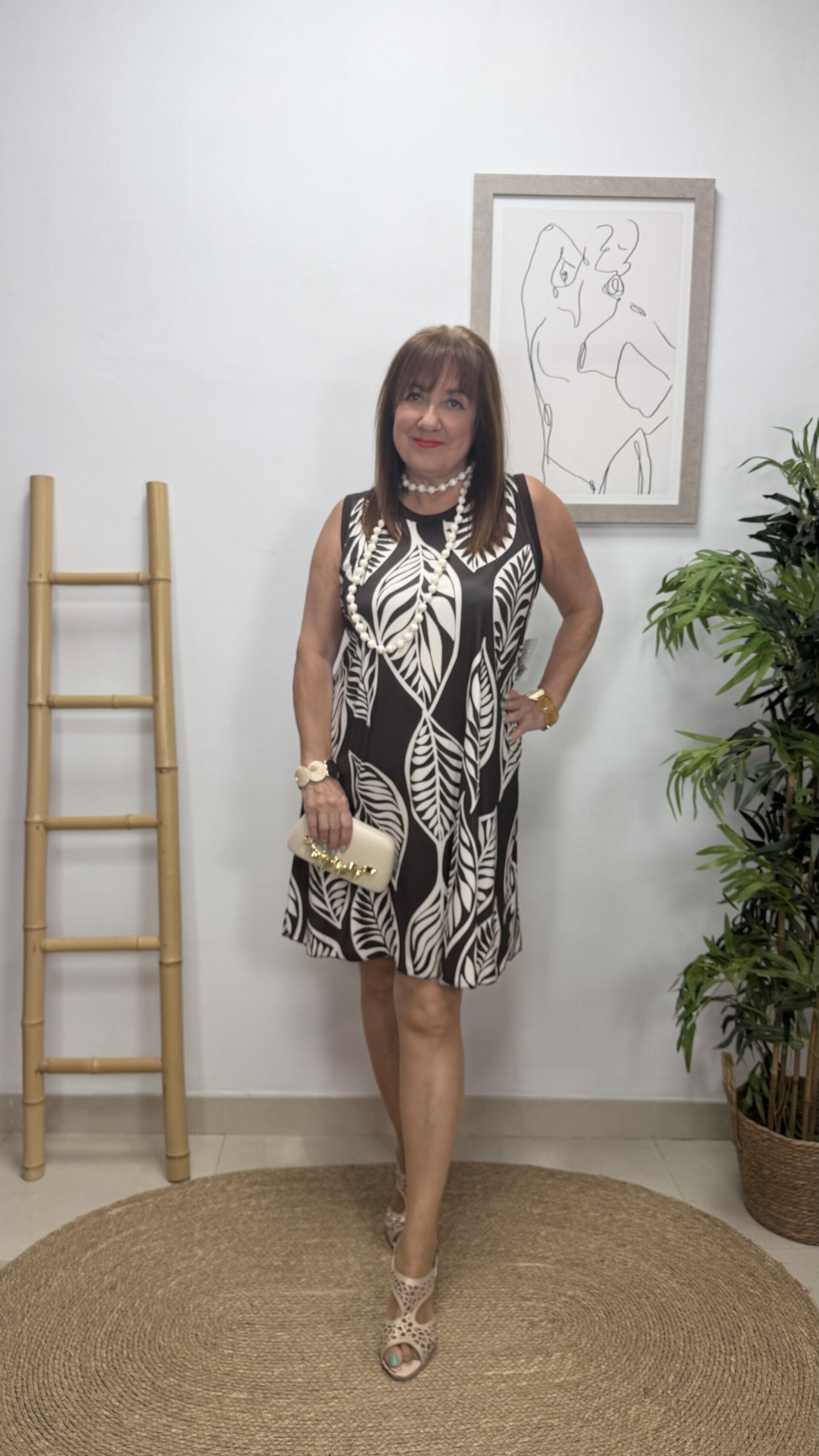 Vestido Hojas Corto