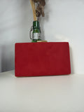 Cartera Terciopelo Rojo