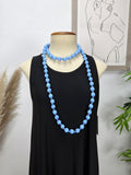 Collar Caramelo Celeste