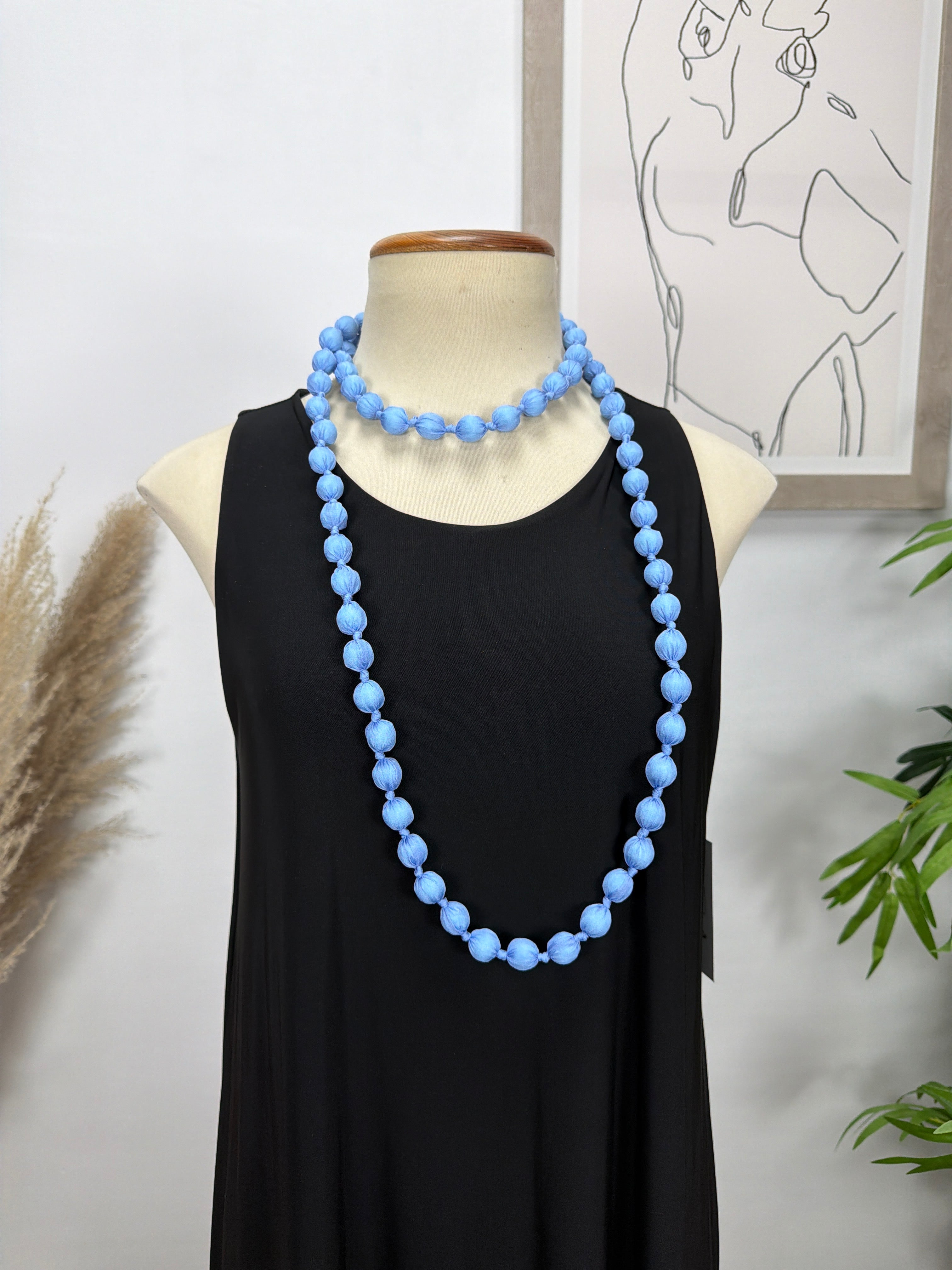 Collar Caramelo Celeste