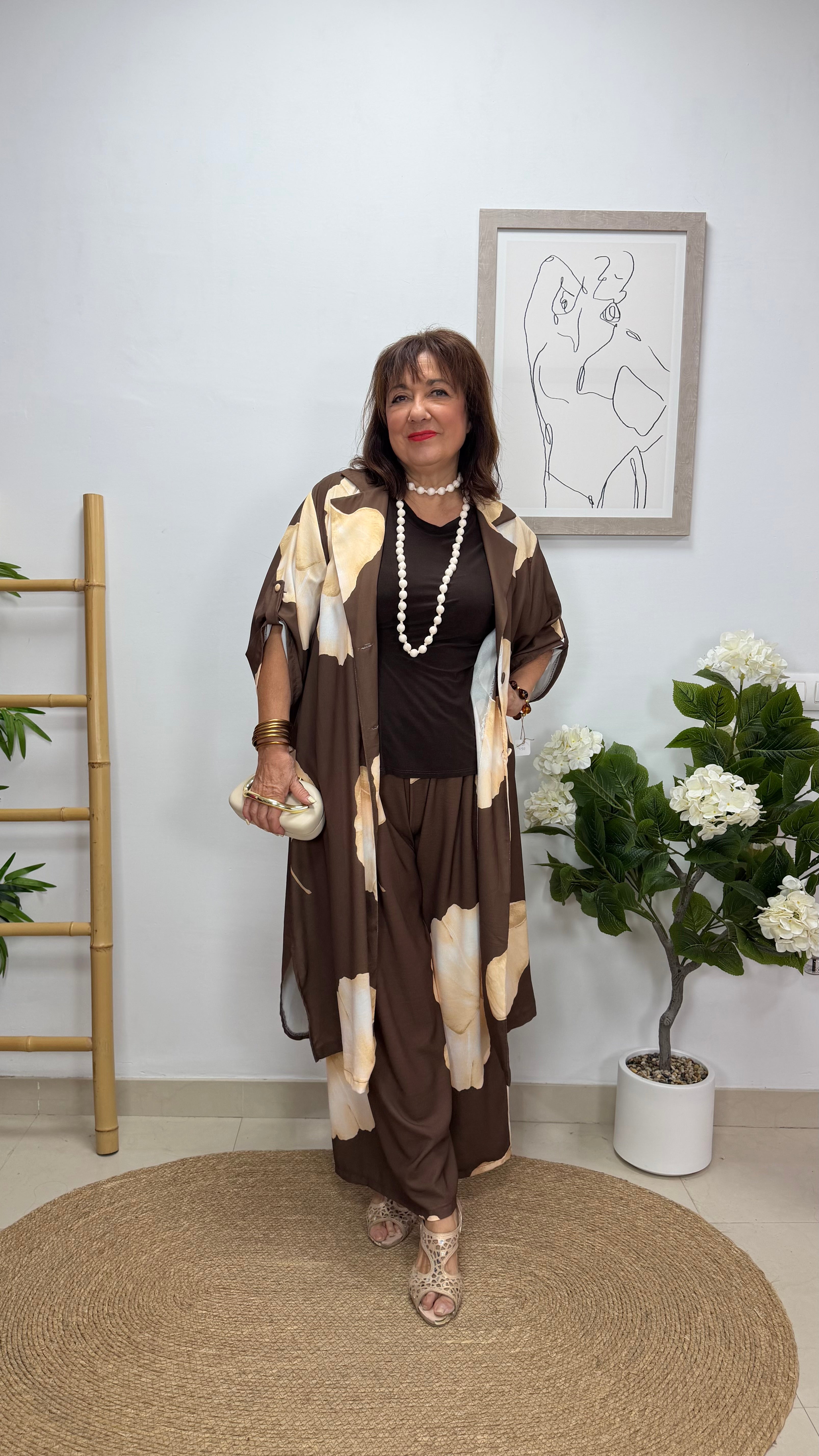 Conjunto Amapola Marrón