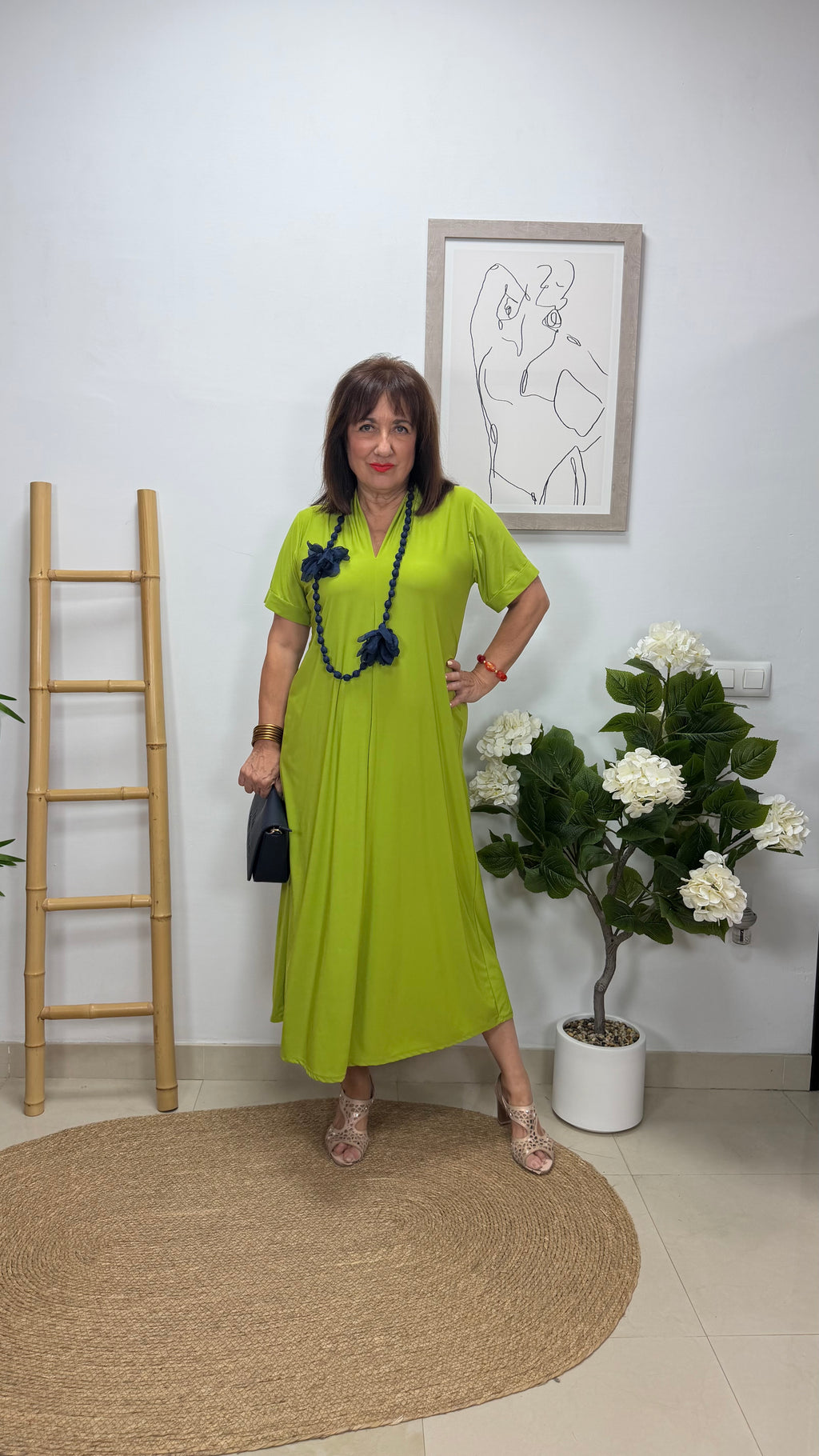 Vestido Paula Lima con manga