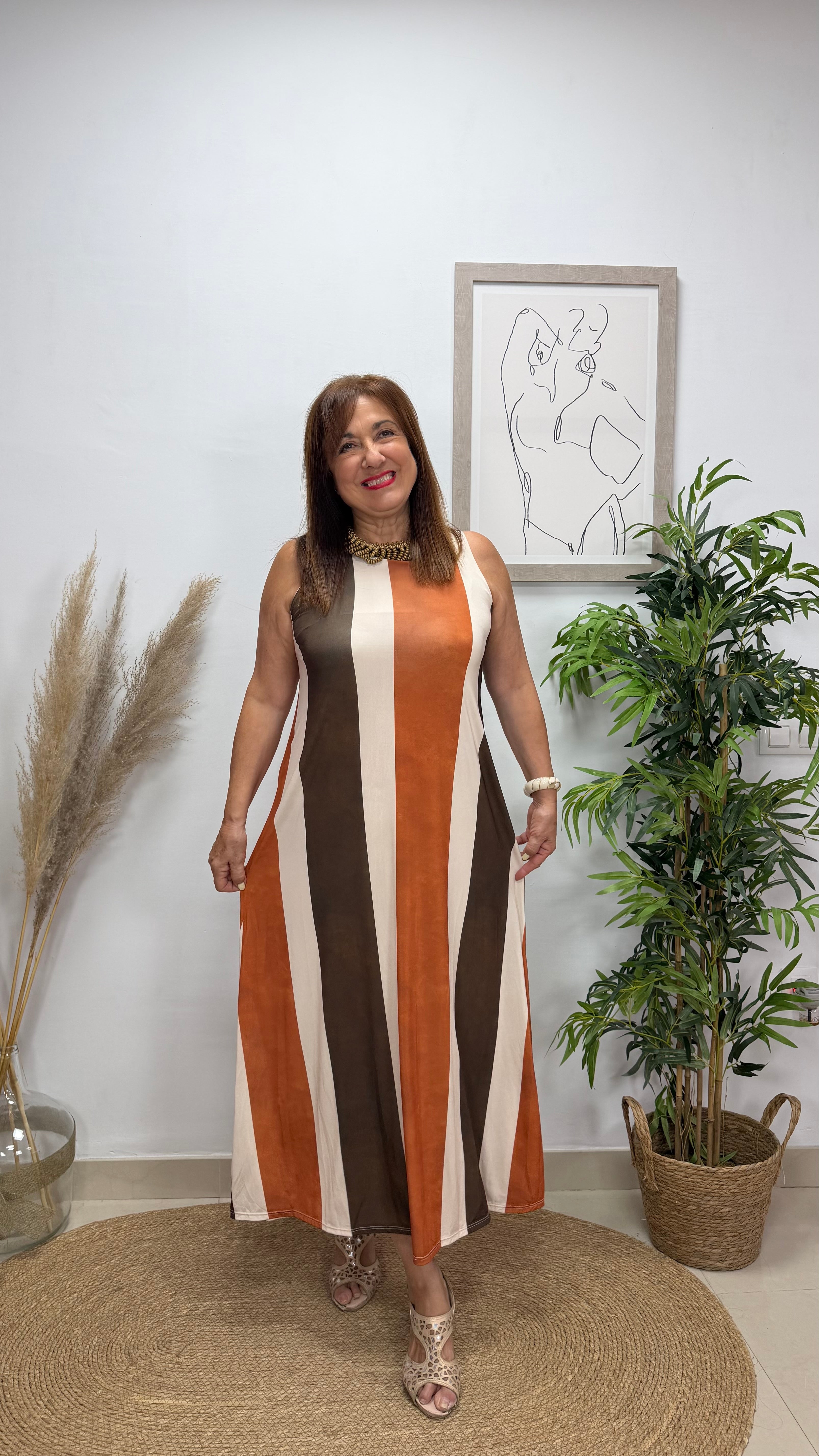 Vestido Nasha Caldera-Marrón
