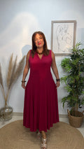 Vestido Gilda Burdeos