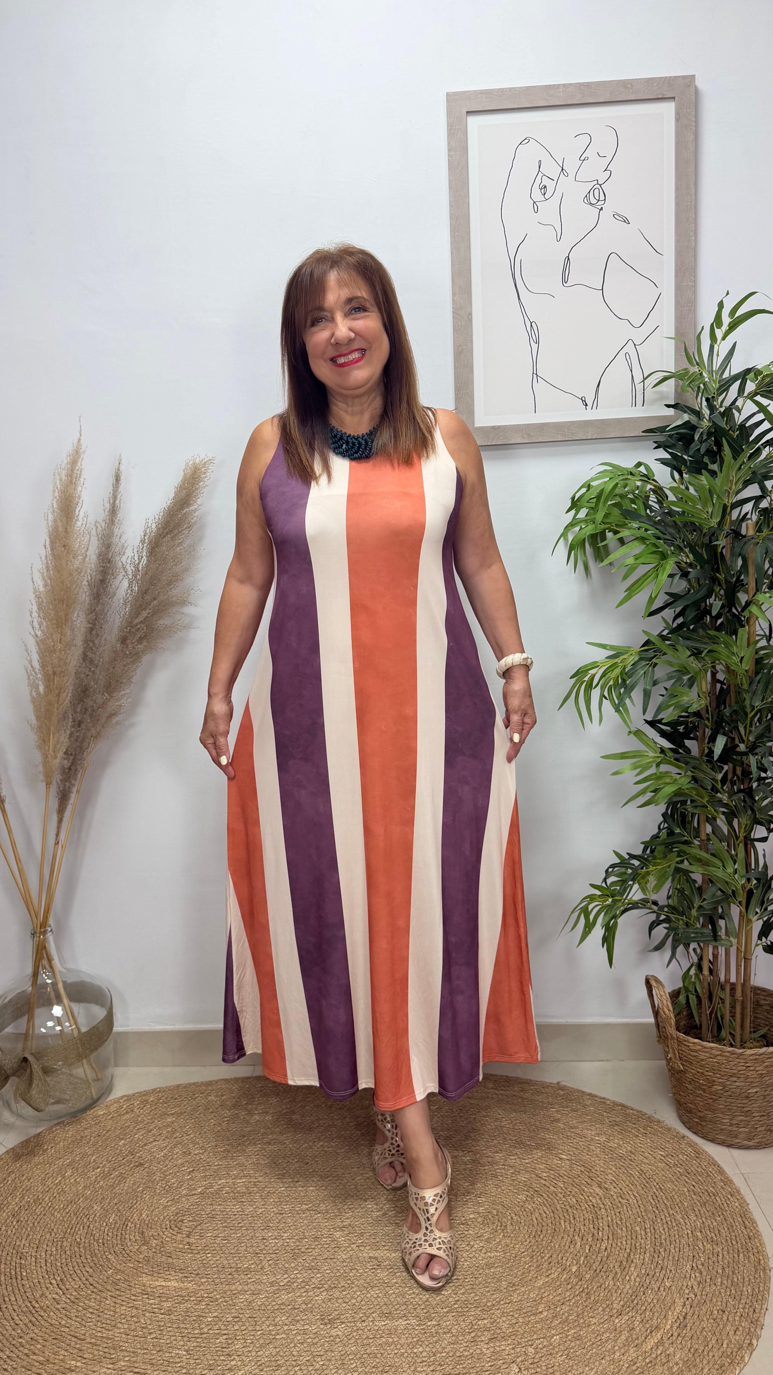 Vestido Nasha Caldera-Berengena