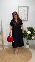 Vestido Paula Negro sin manga