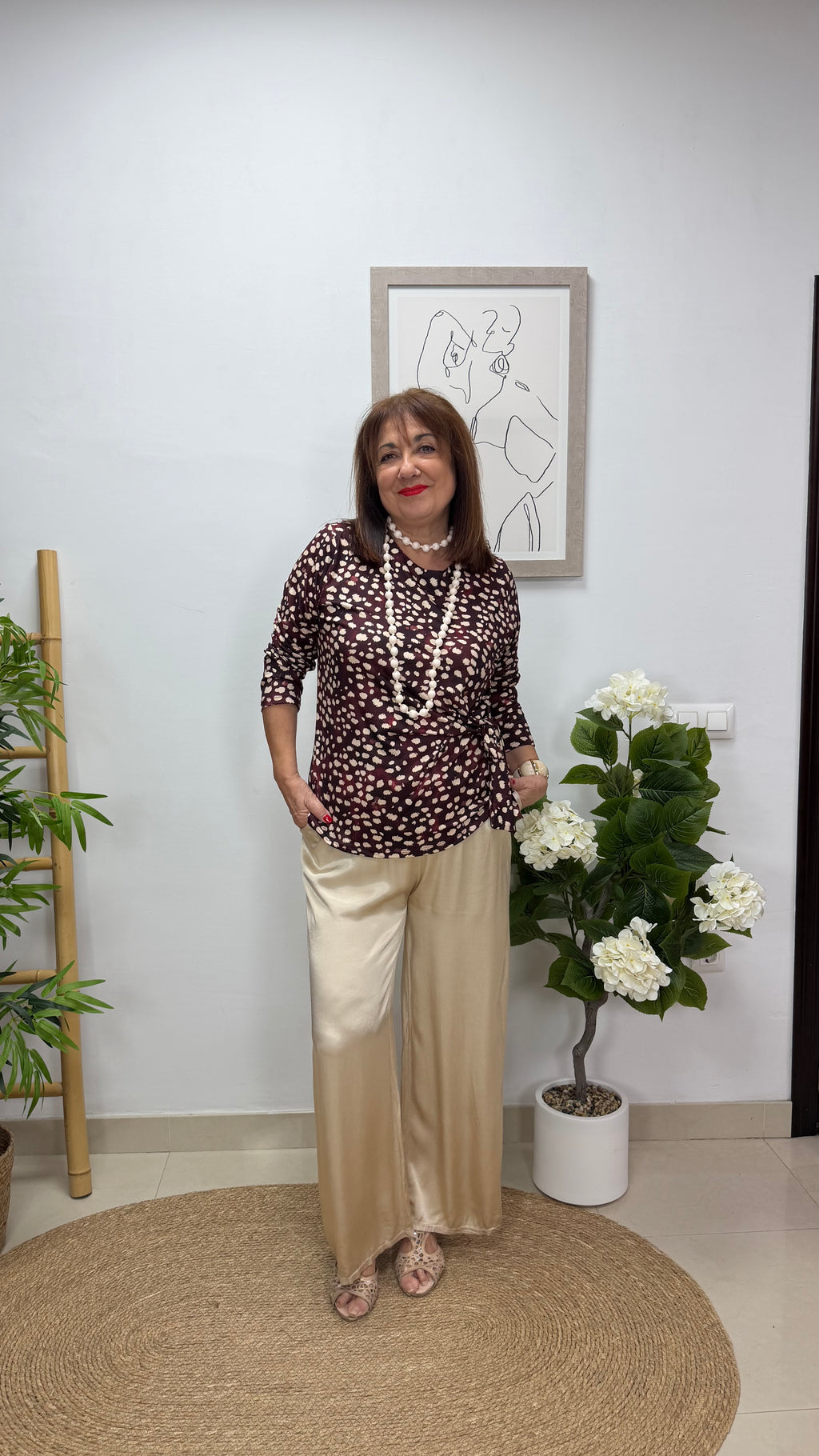 Blusa Dálmata Burdeos