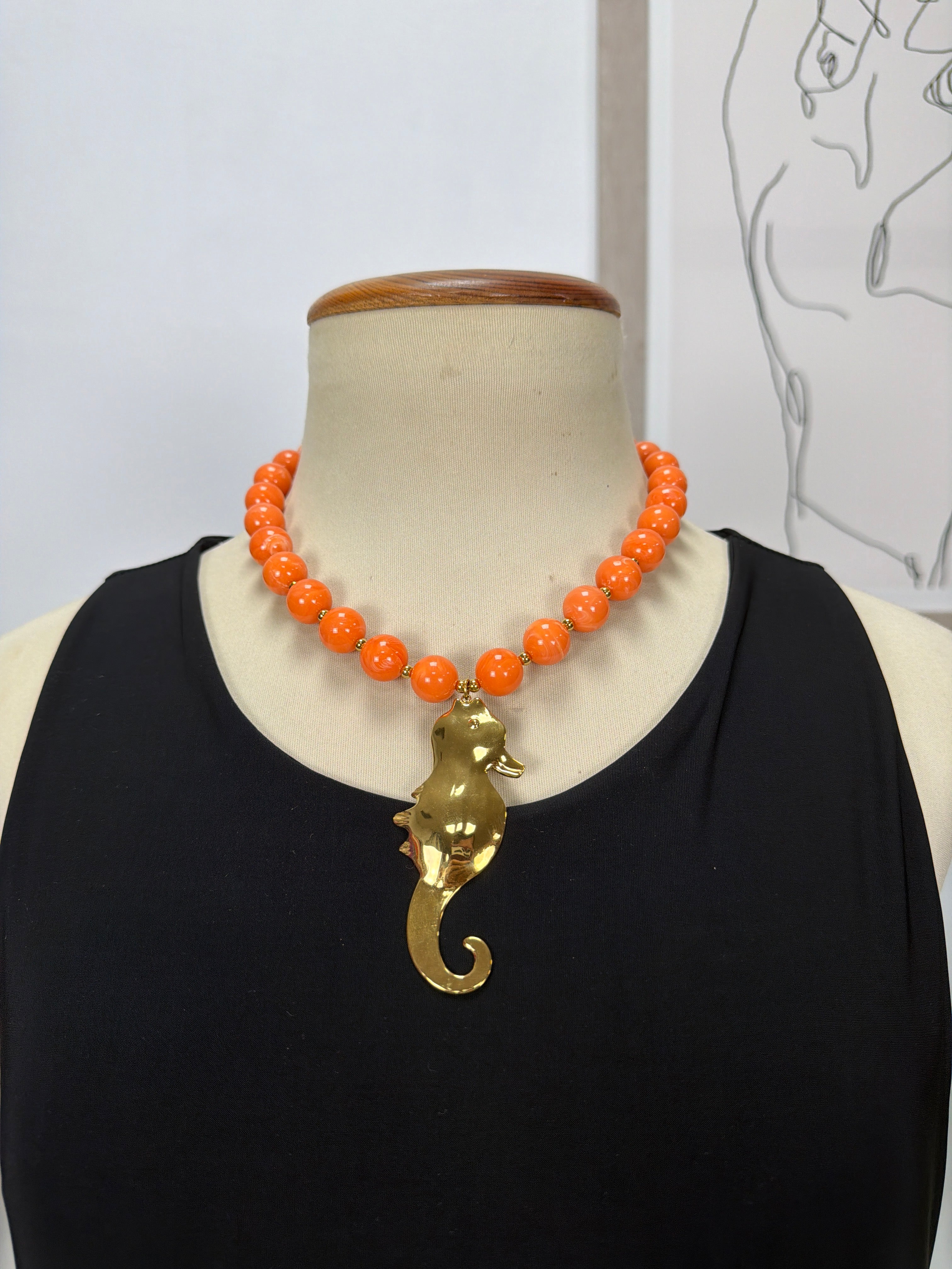 Collar Perlas Caballito