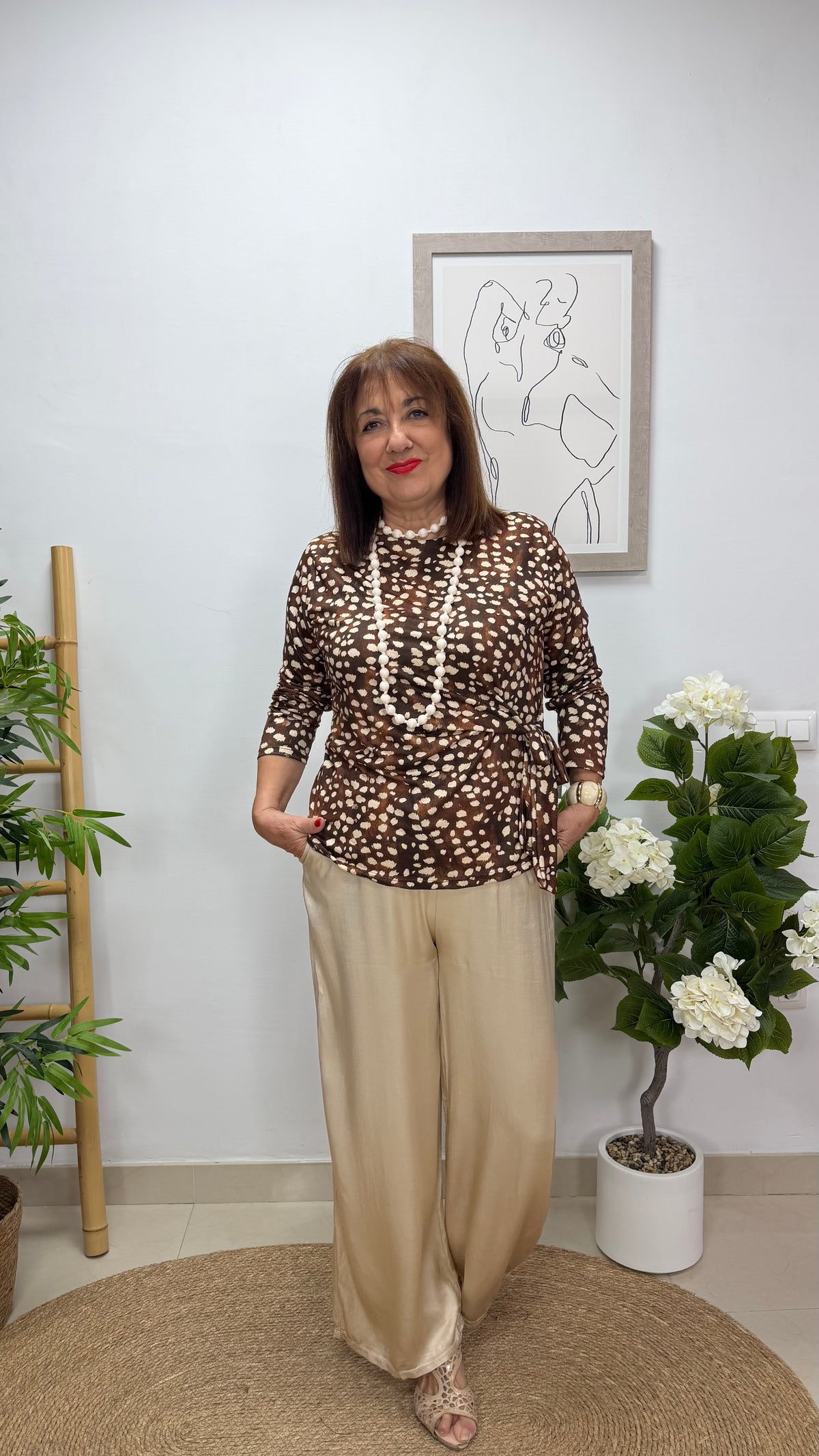 Blusa Dálmata Marrón
