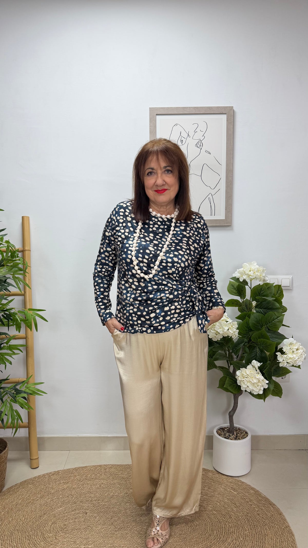 Blusa Dálmata Azul