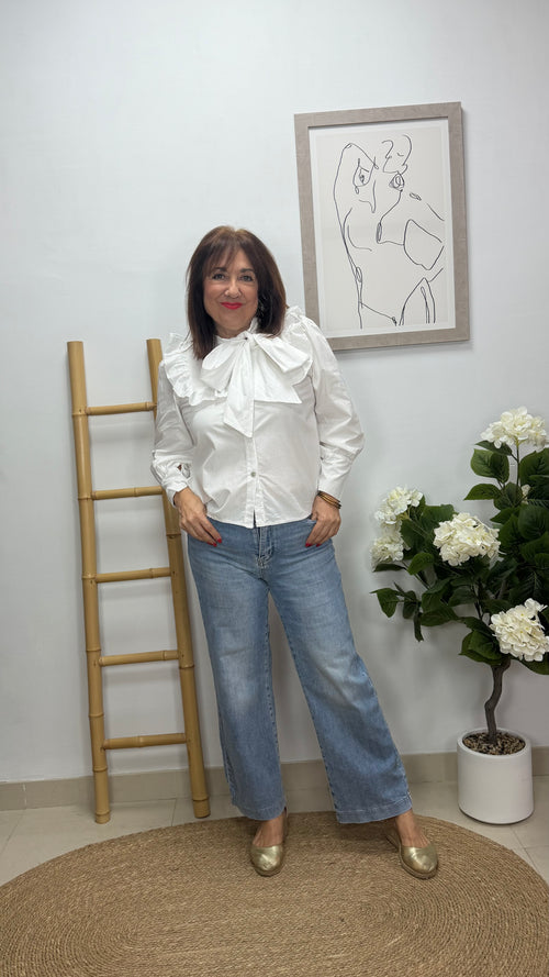 Blusa Baberola Blanco