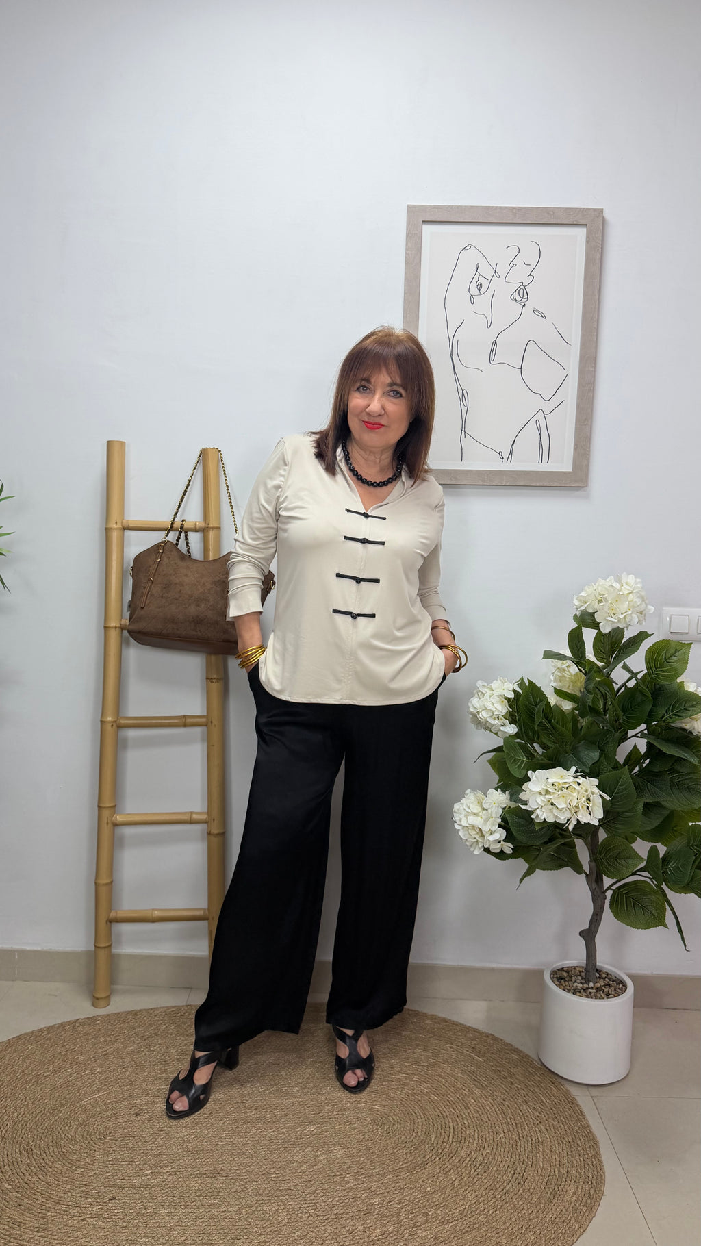 Blusa Alamares Beige