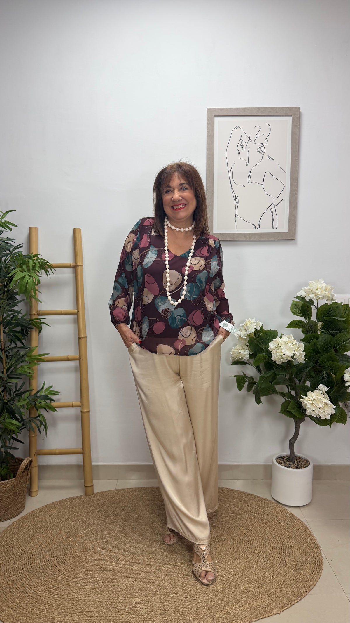 Blusa Estelar Berengena
