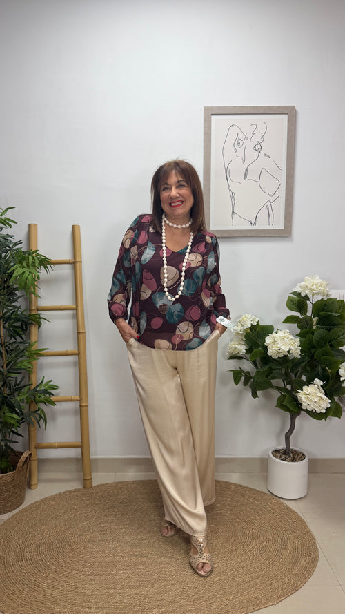 Blusa Estelar Berengena