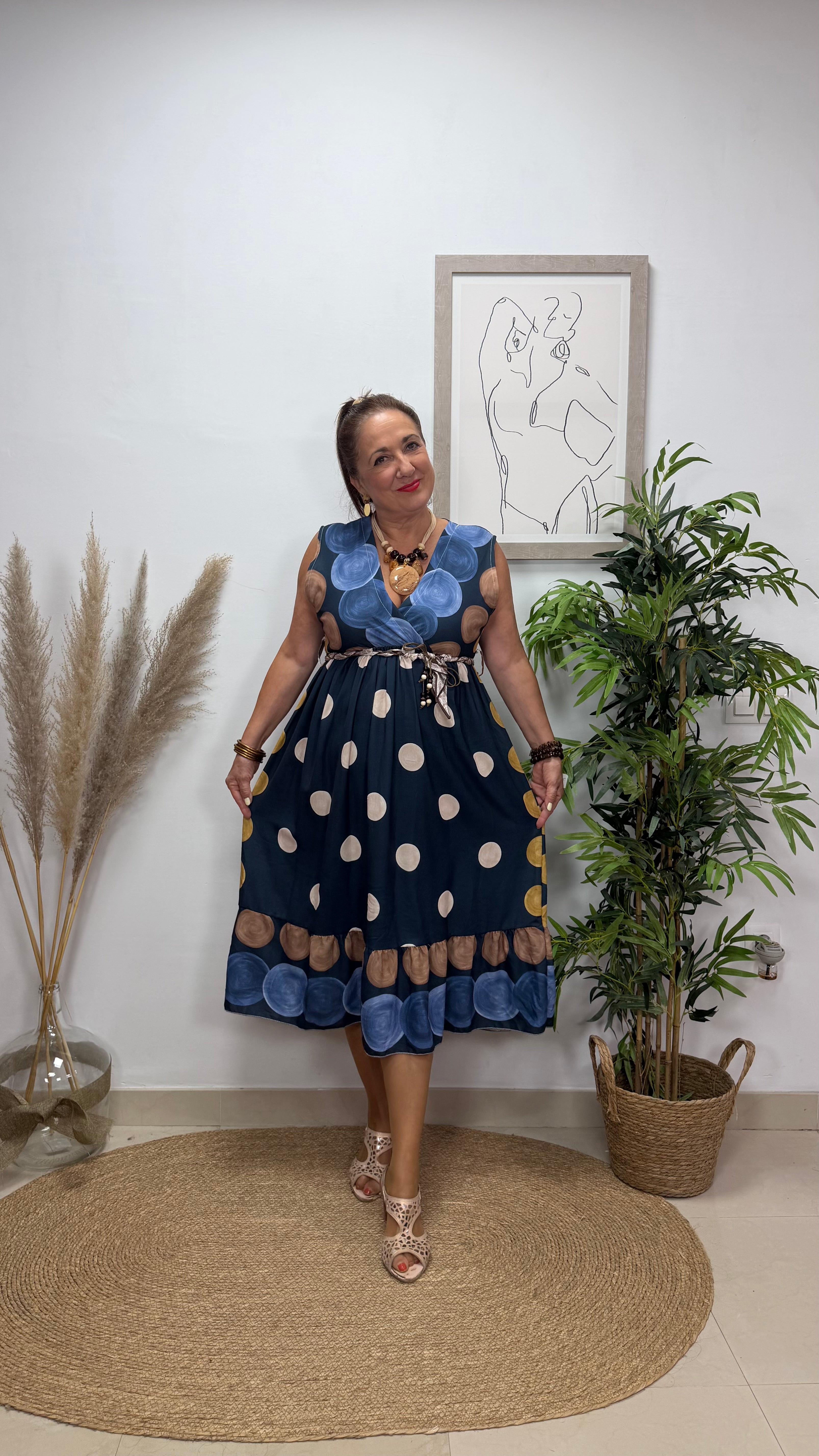 Vestido Sandra Azul