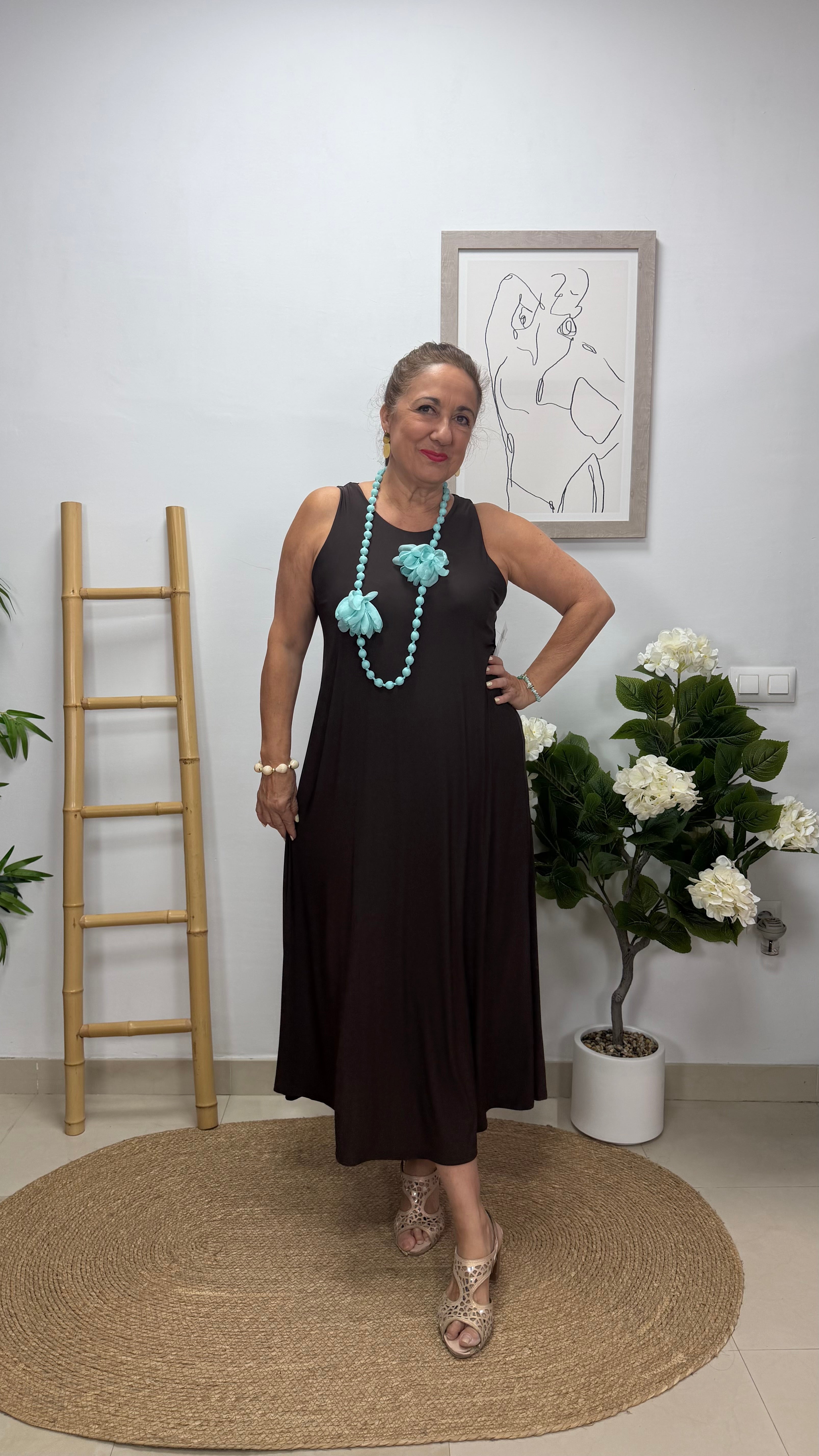 Vestido Estrella Marrón