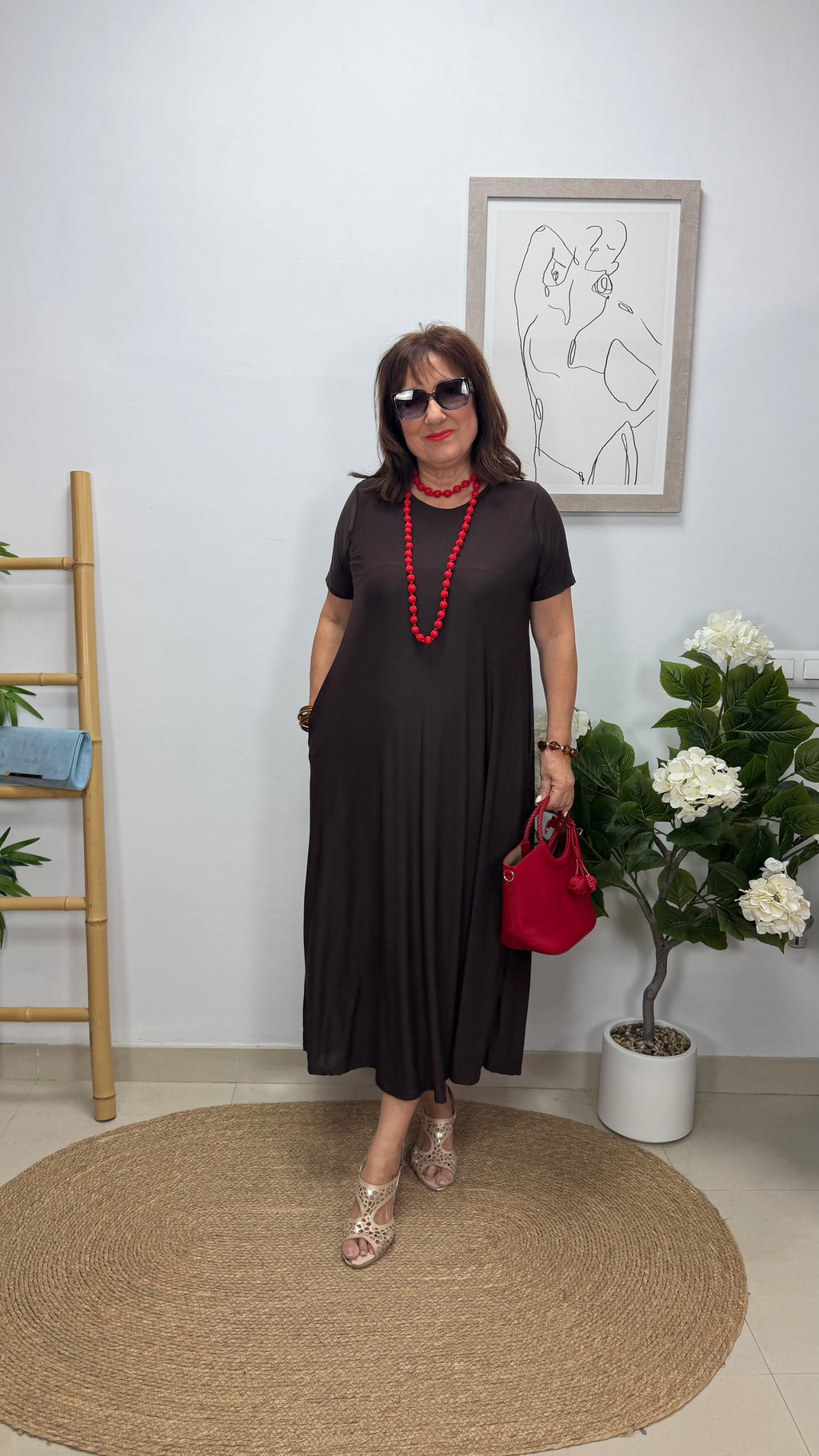 Vestido Boris Marrón