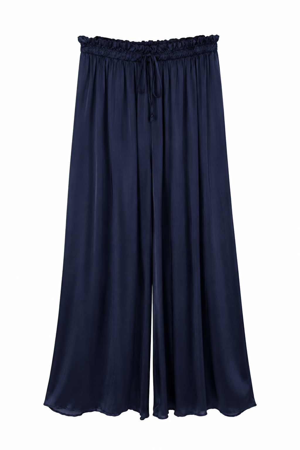 Pantalón Satén Azul Marino