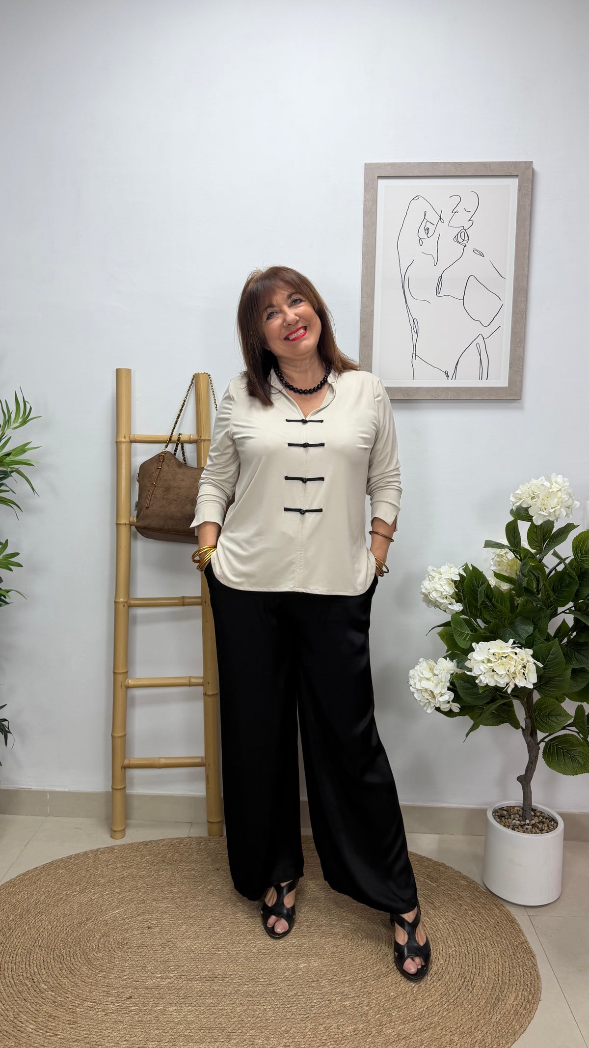 Blusa Alamares Beige