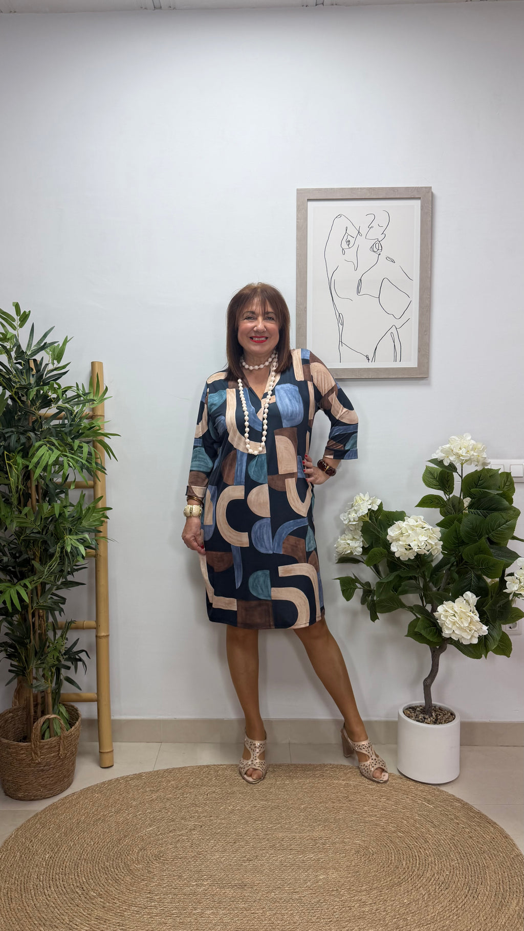 Vestido Corto Tenerife Azul