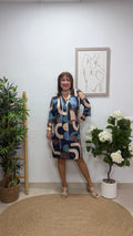 Vestido Corto Tenerife Azul