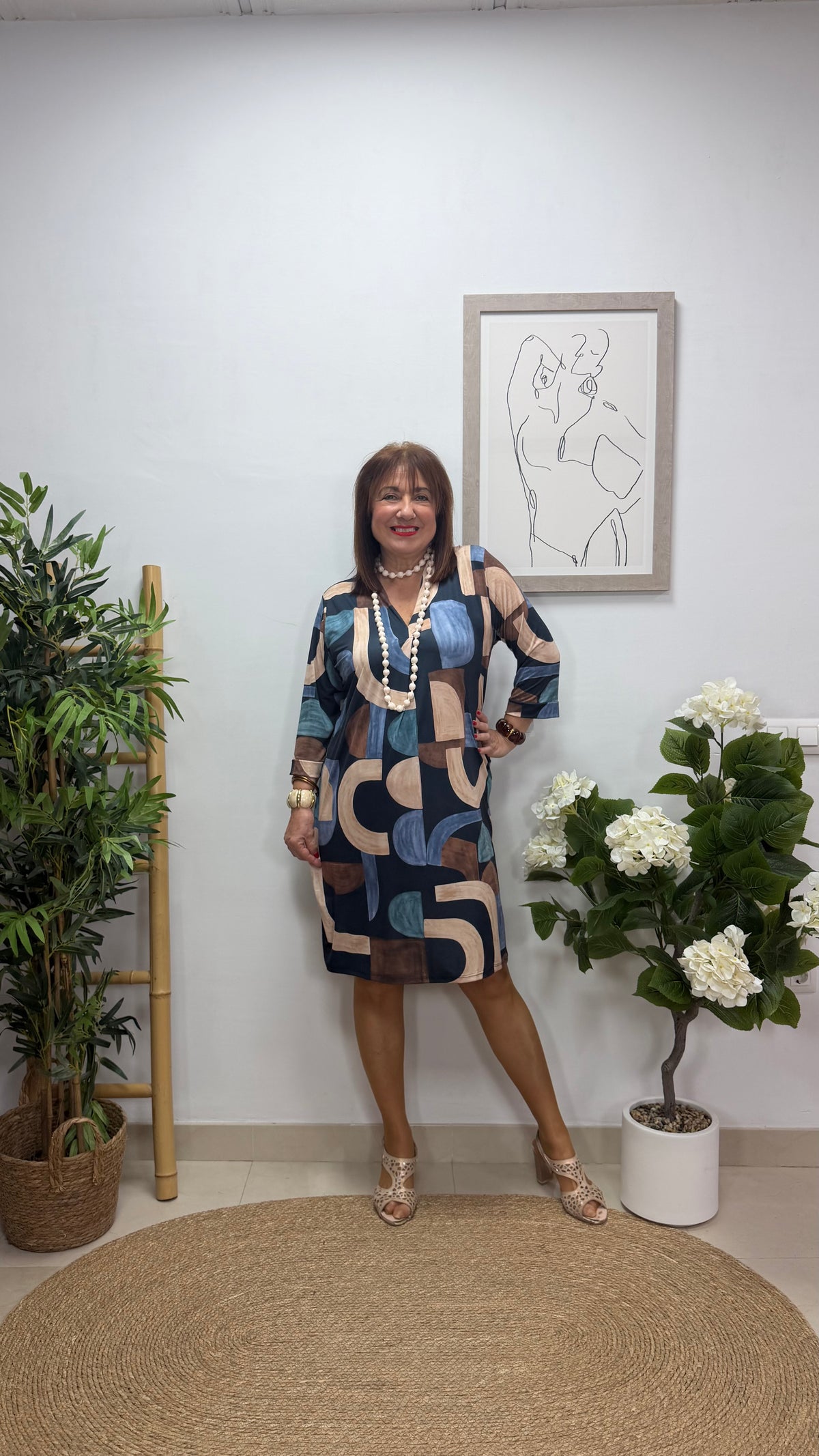 Vestido Corto Tenerife Azul