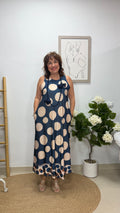 Vestido Elena Lunares Azul