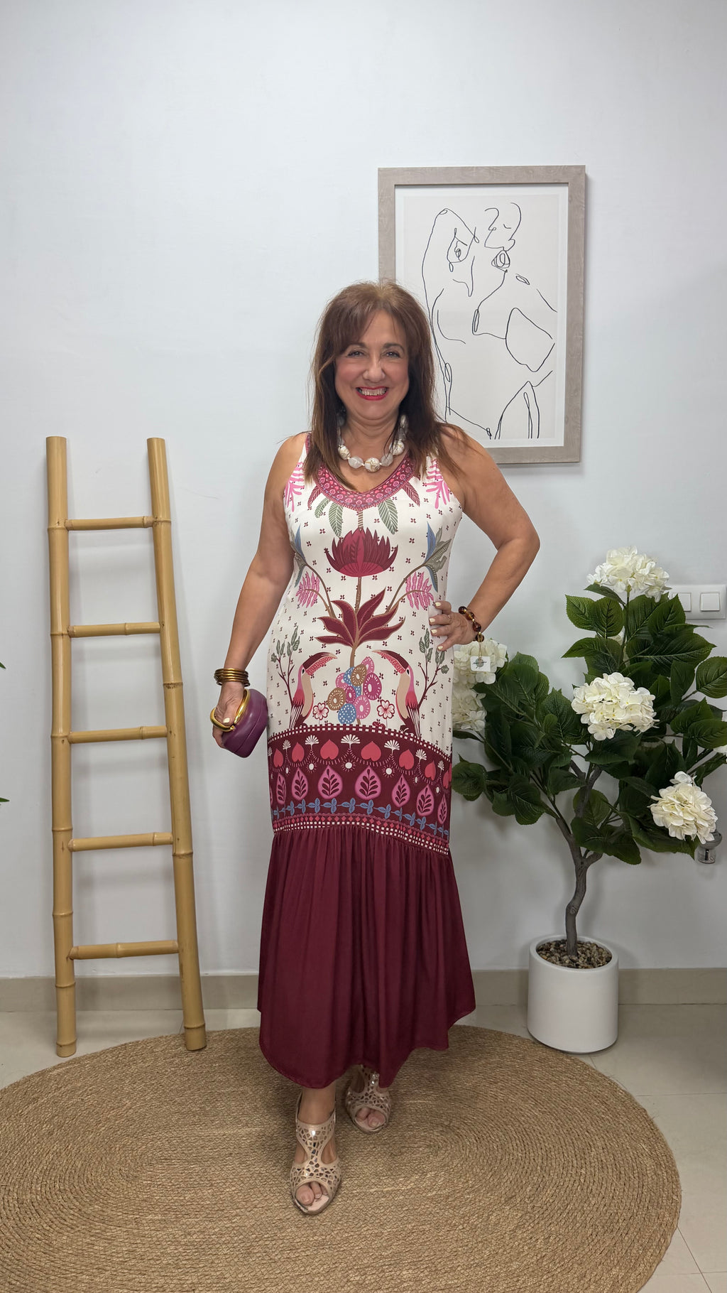 Vestido Tucán Burdeos