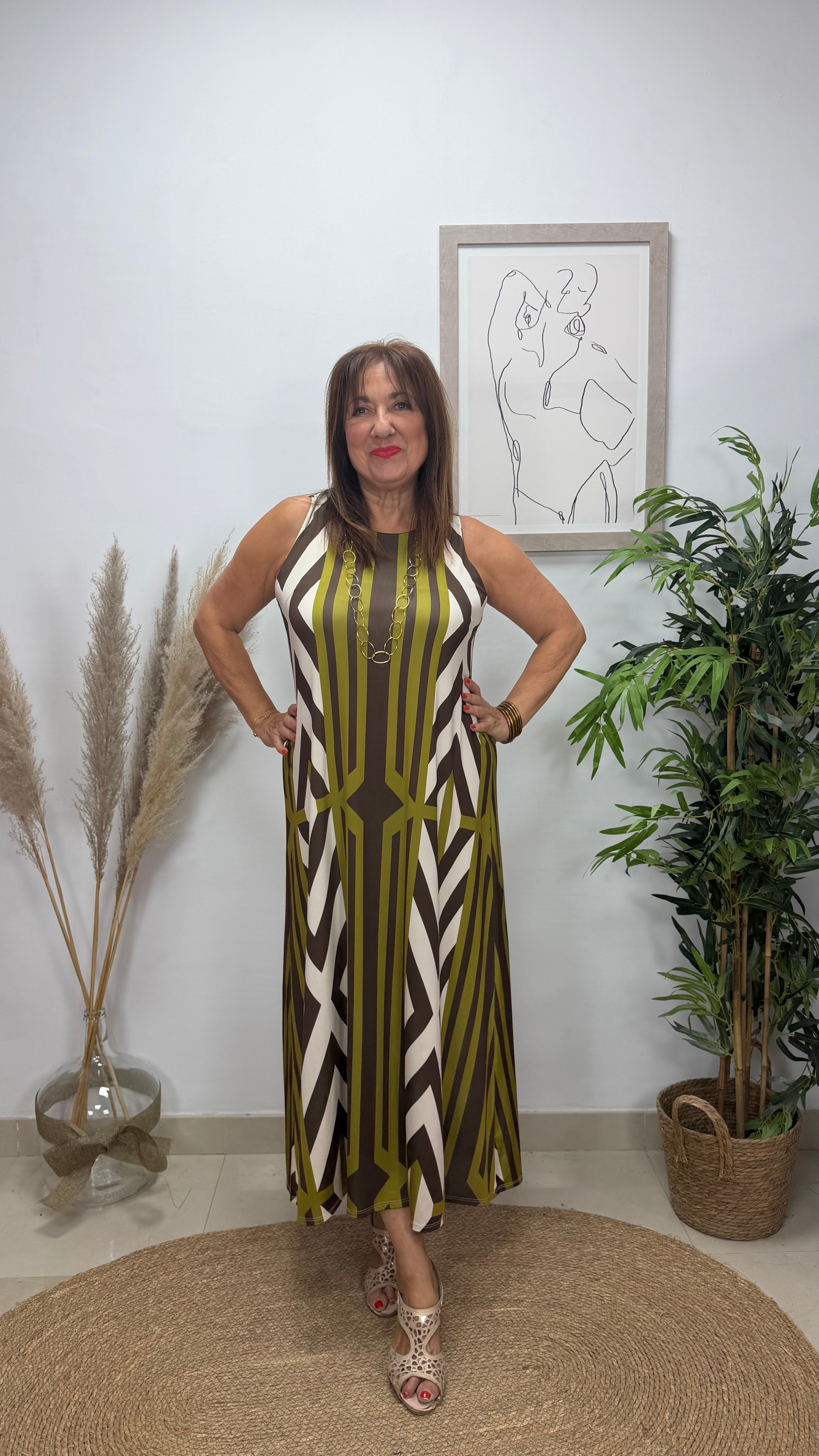 Vestido Argenta Verde