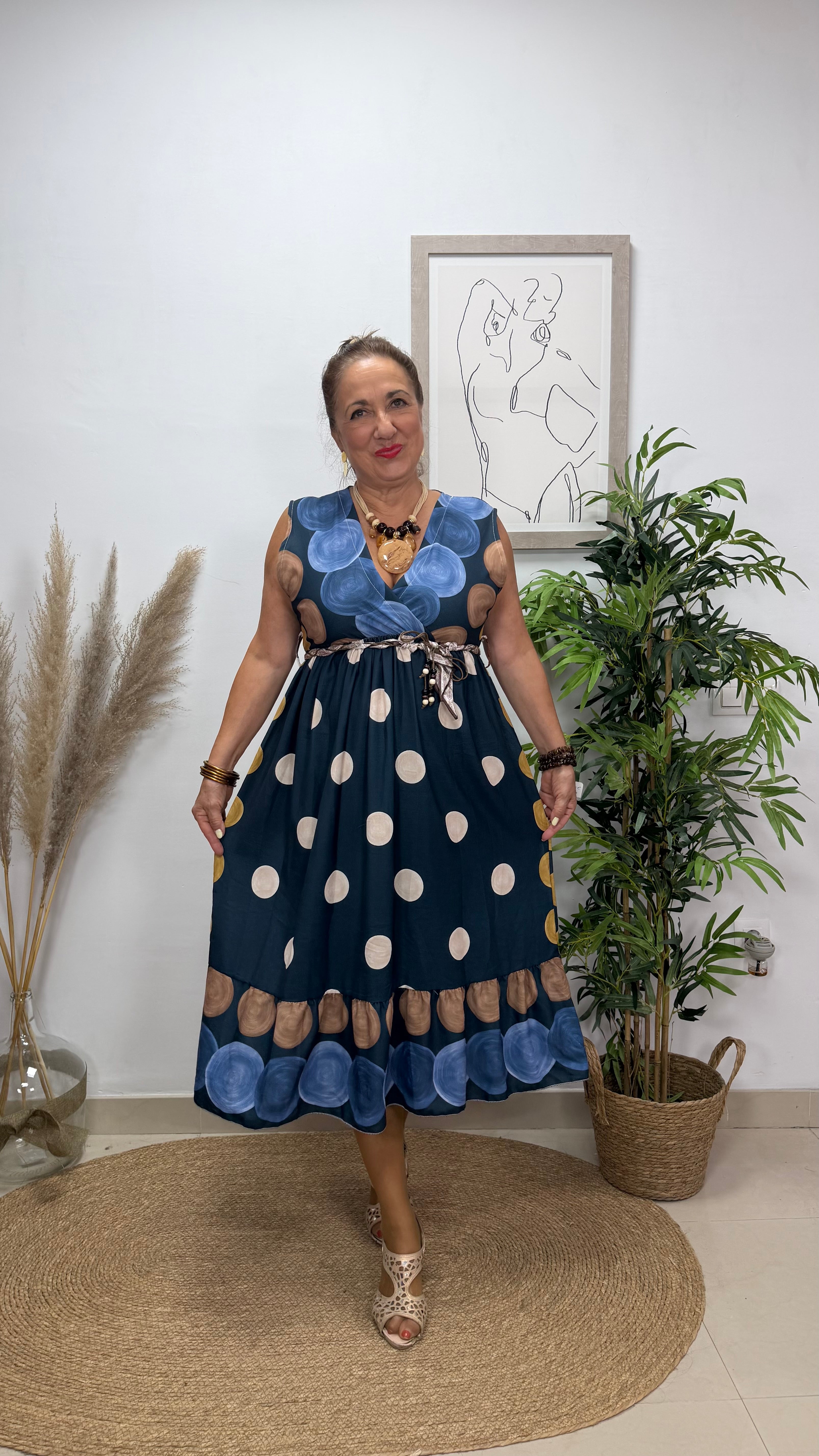 Vestido Sandra Azul