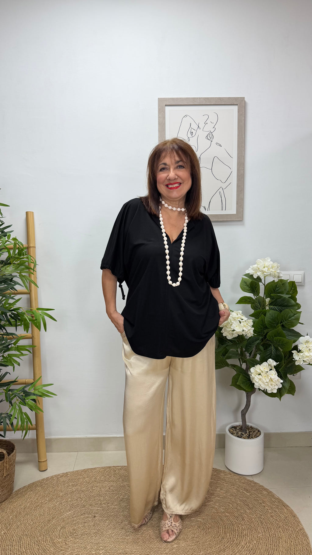 Blusa Lazos Negro