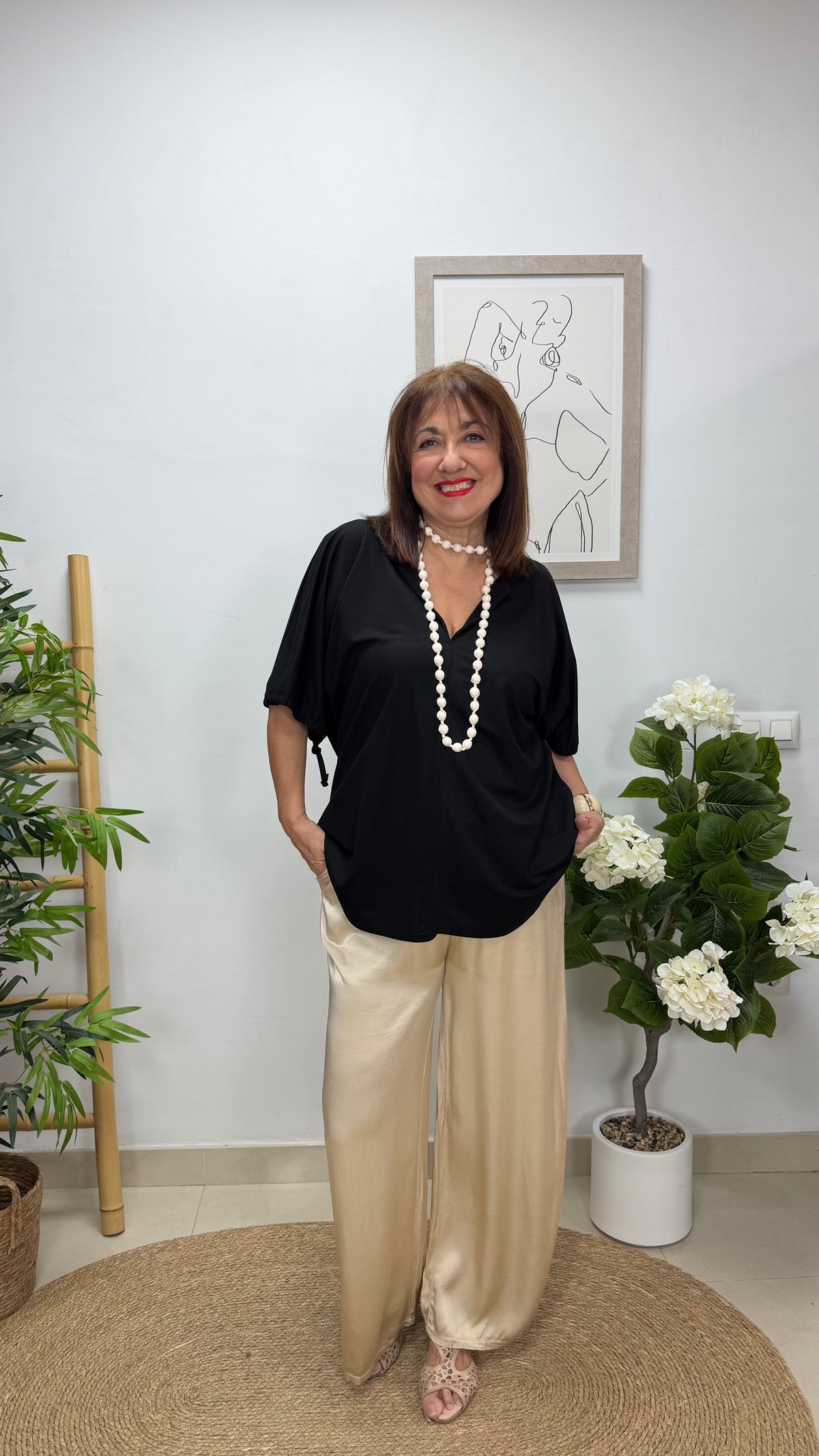 Blusa Lazos Negro