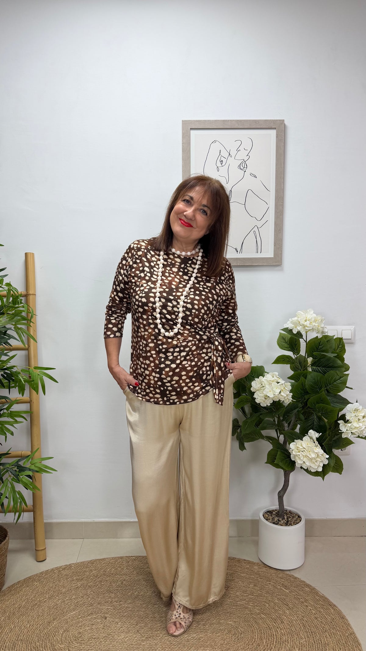 Blusa Dálmata Marrón