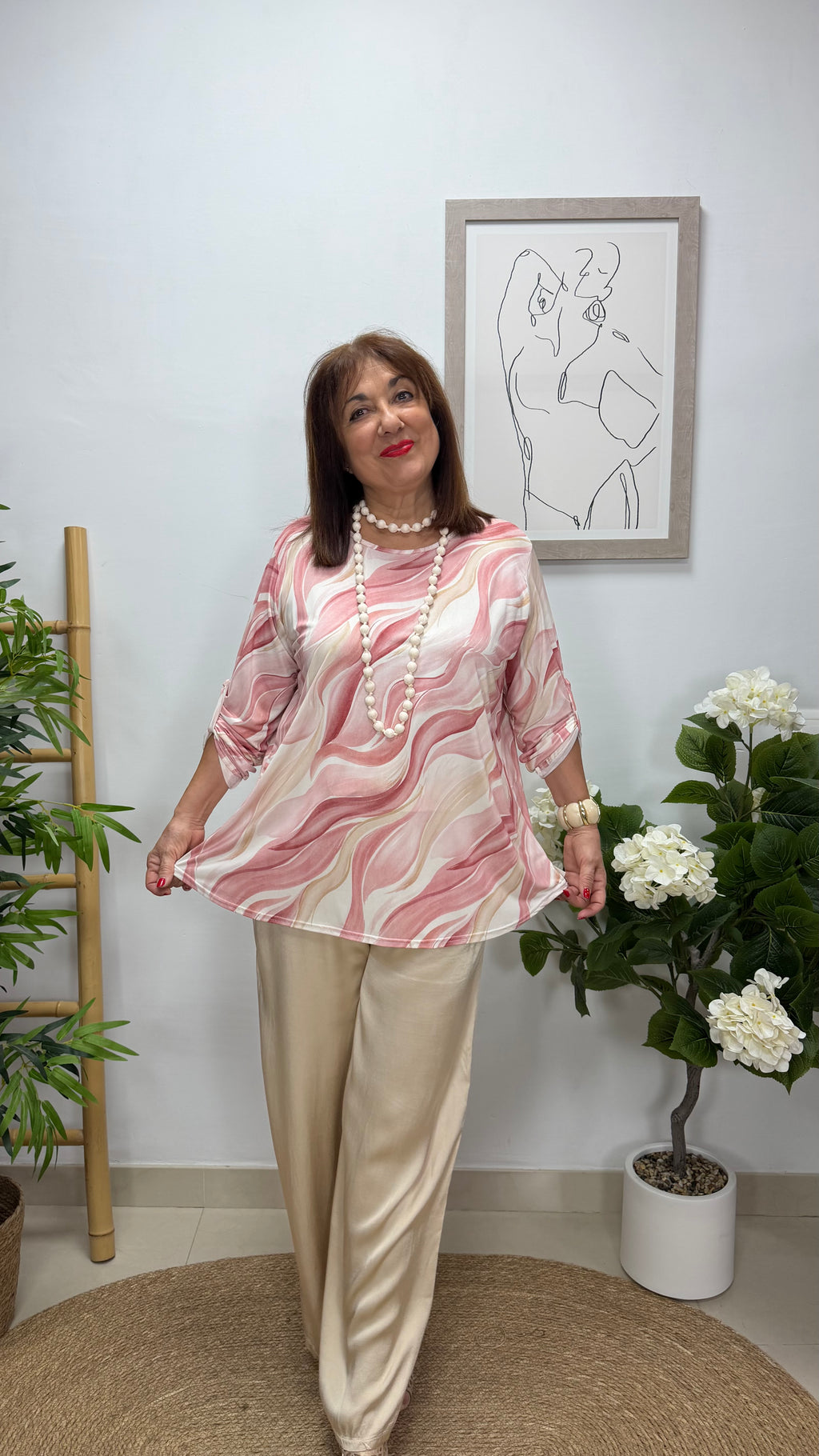 Blusa Carmina Rosa