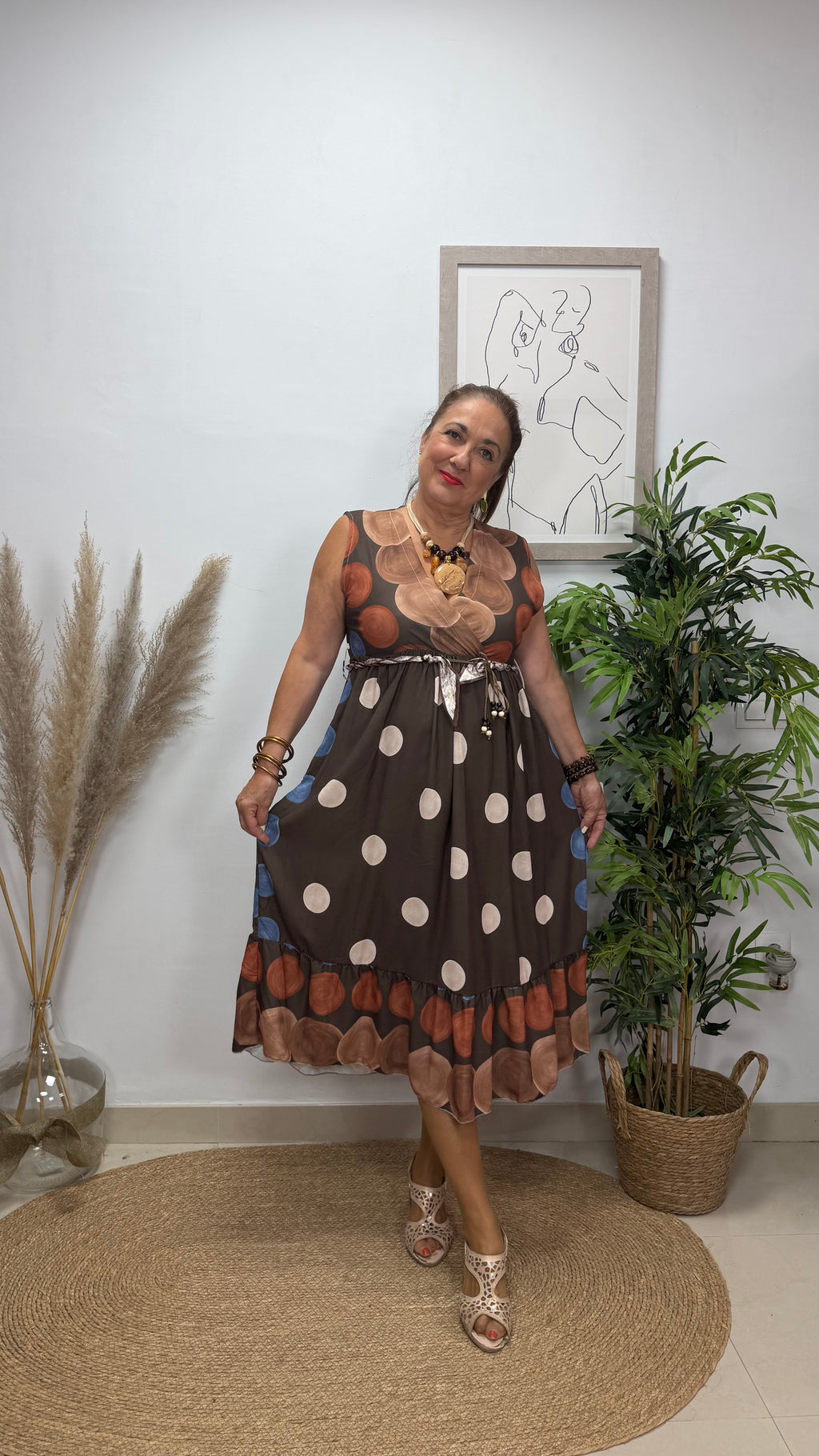 Vestido Sandra Marrón