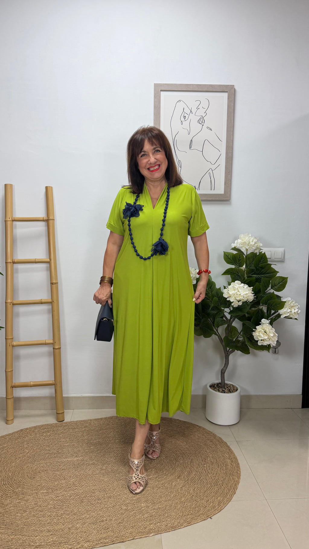 Vestido Paula Lima con manga