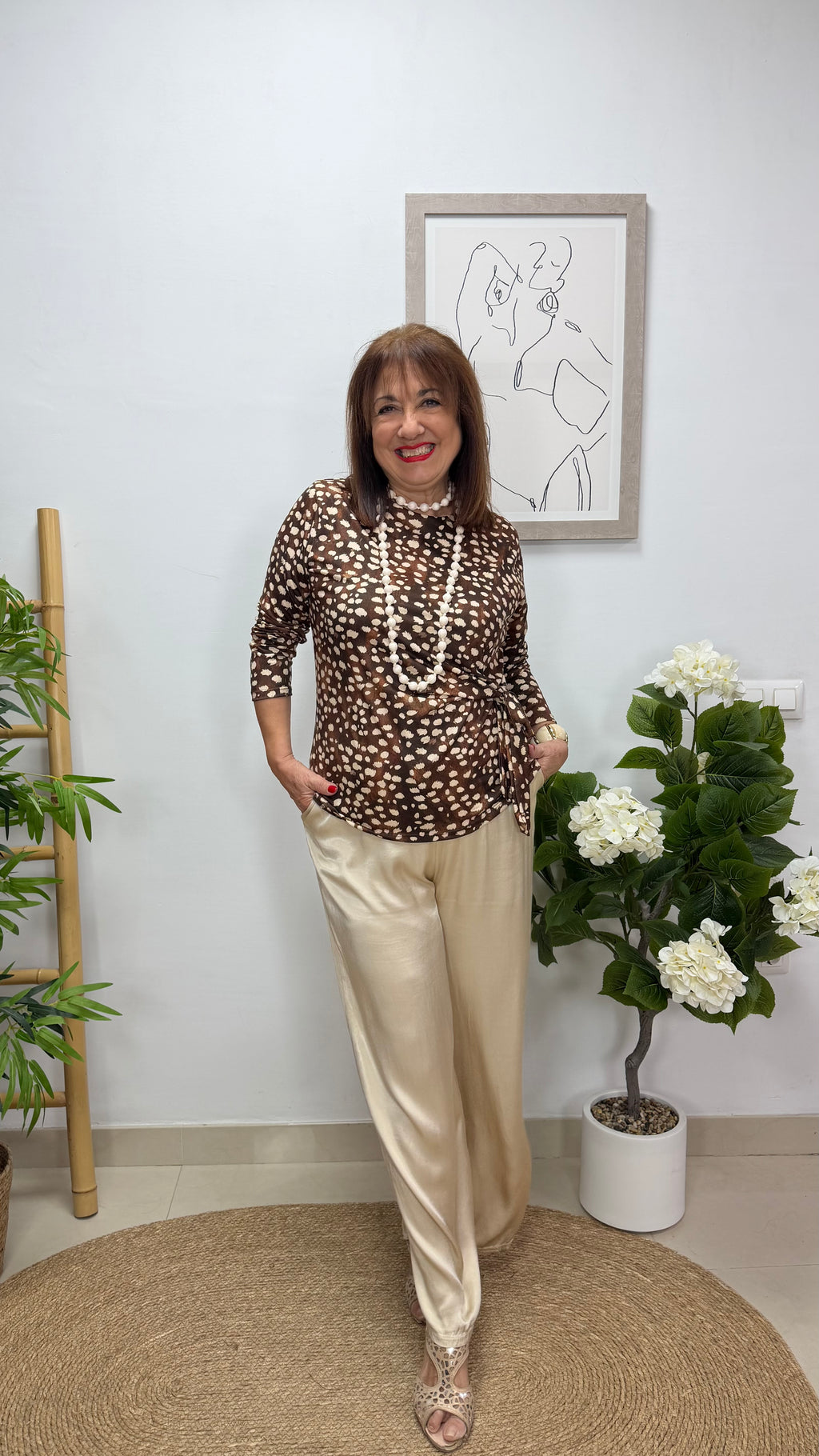 Blusa Dálmata Marrón