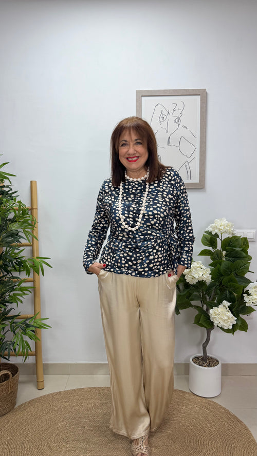 Blusa Dálmata Azul
