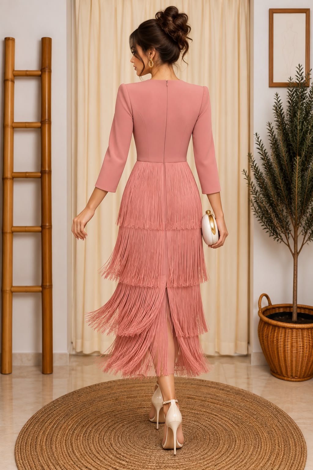 Vestido Flecos