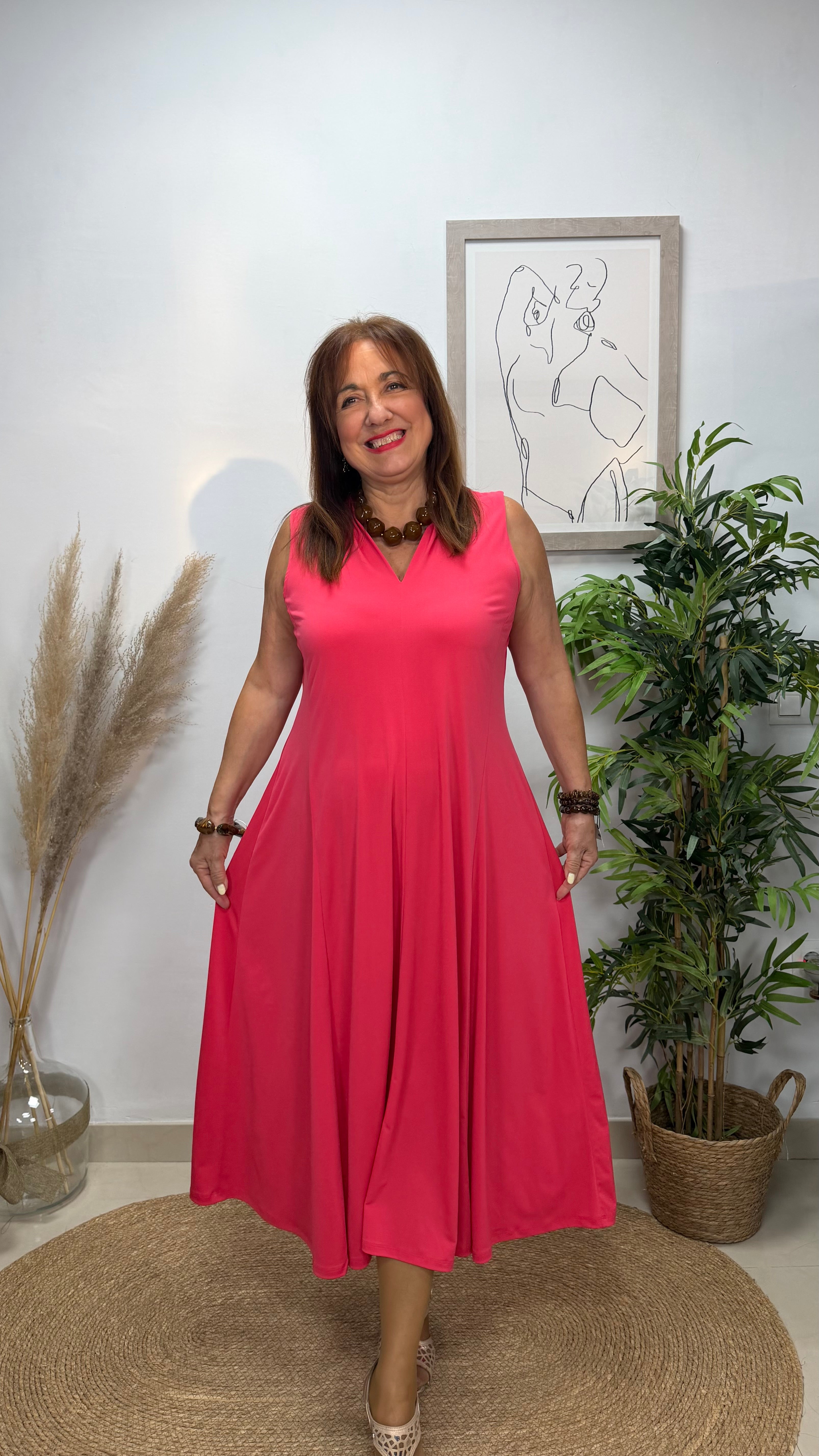 Vestido Gilda Coral