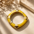 Pulsera Amarillo Cuadrada