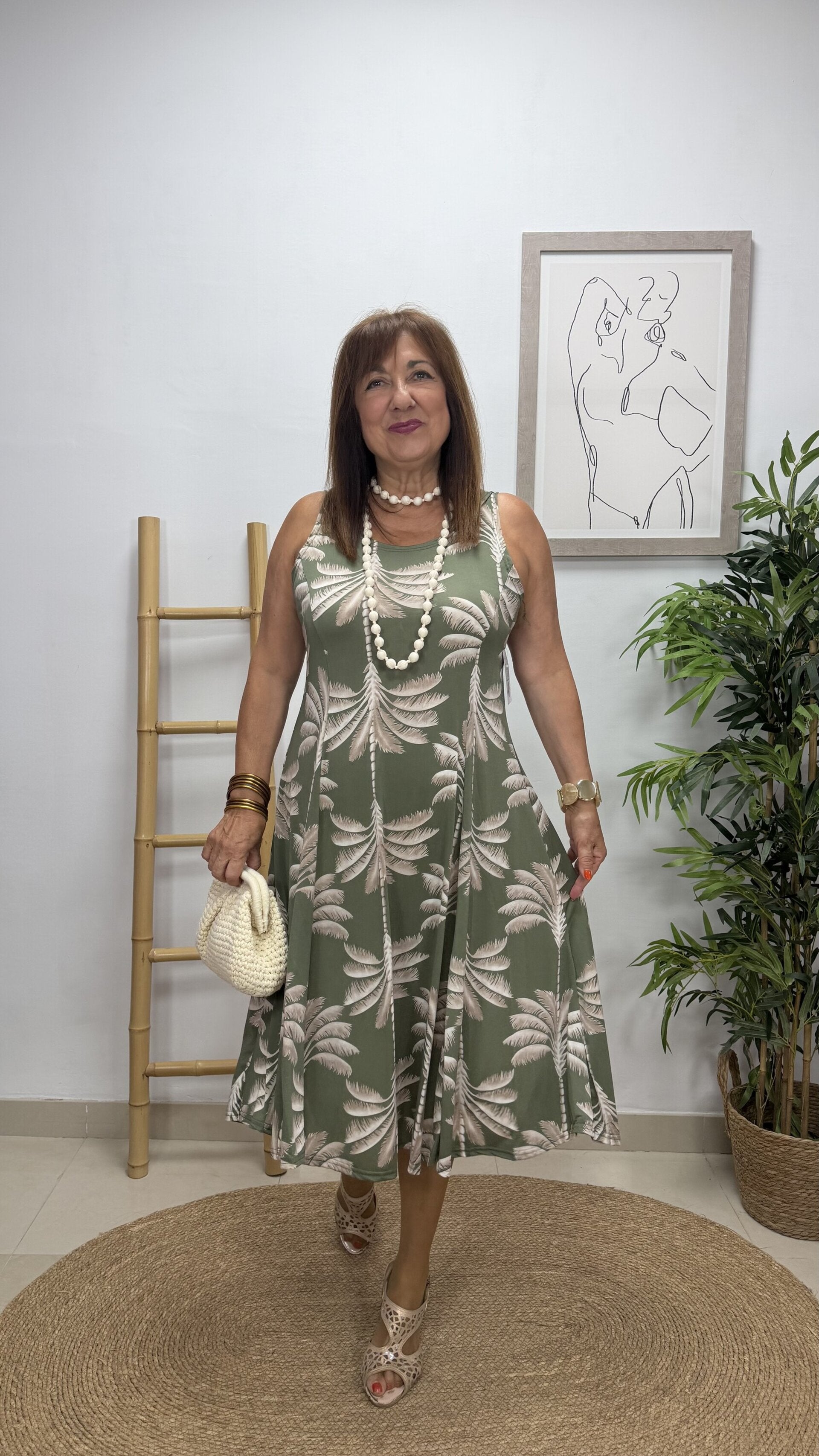 Vestido Corto Elche Verde