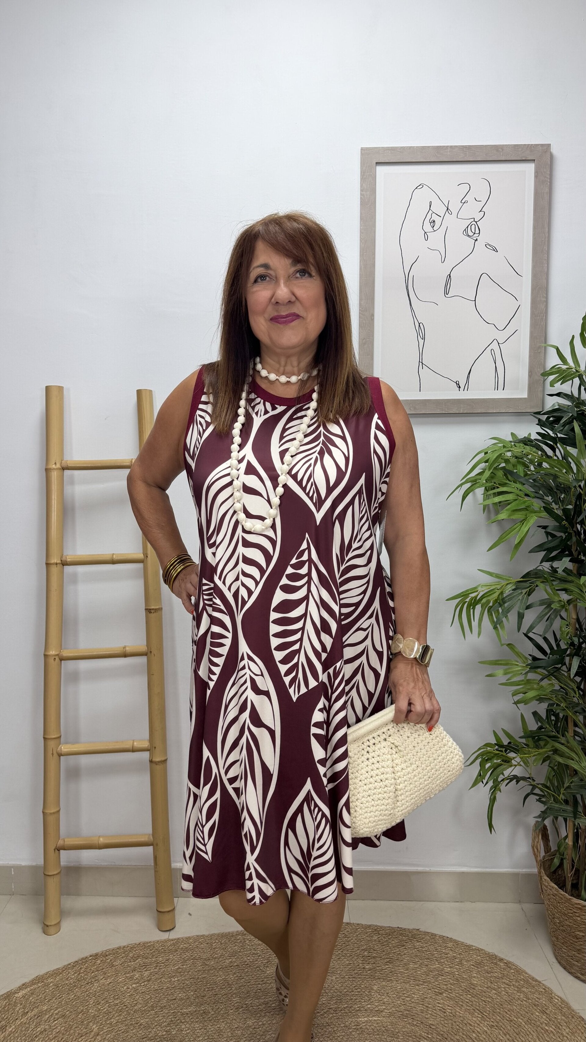 Vestido Hojas Corto