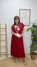 Vestido Carlota Burdeos